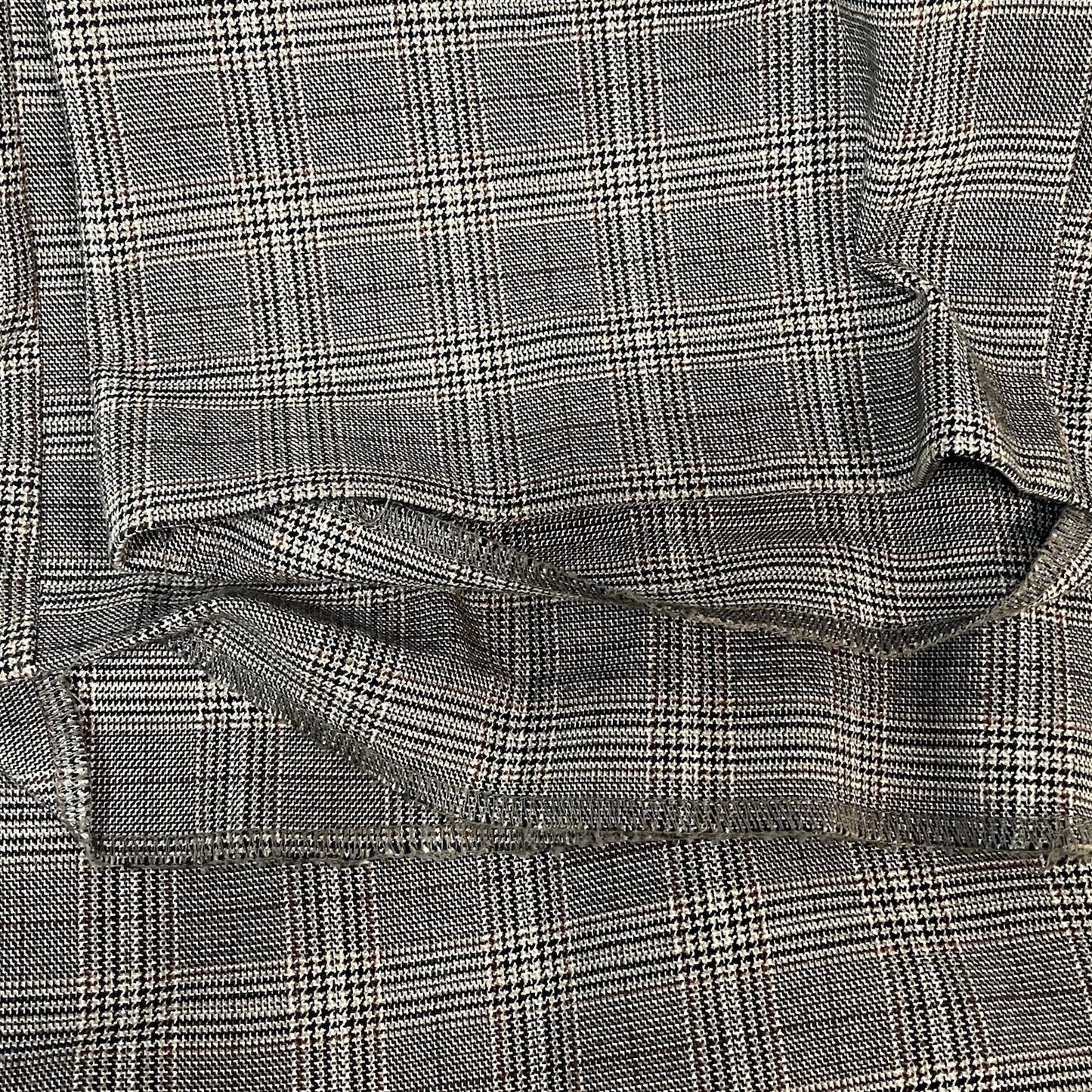 Zara Brown Plaid High Rise Pleated Straight Wide Leg Pants Size Small S (27x32)