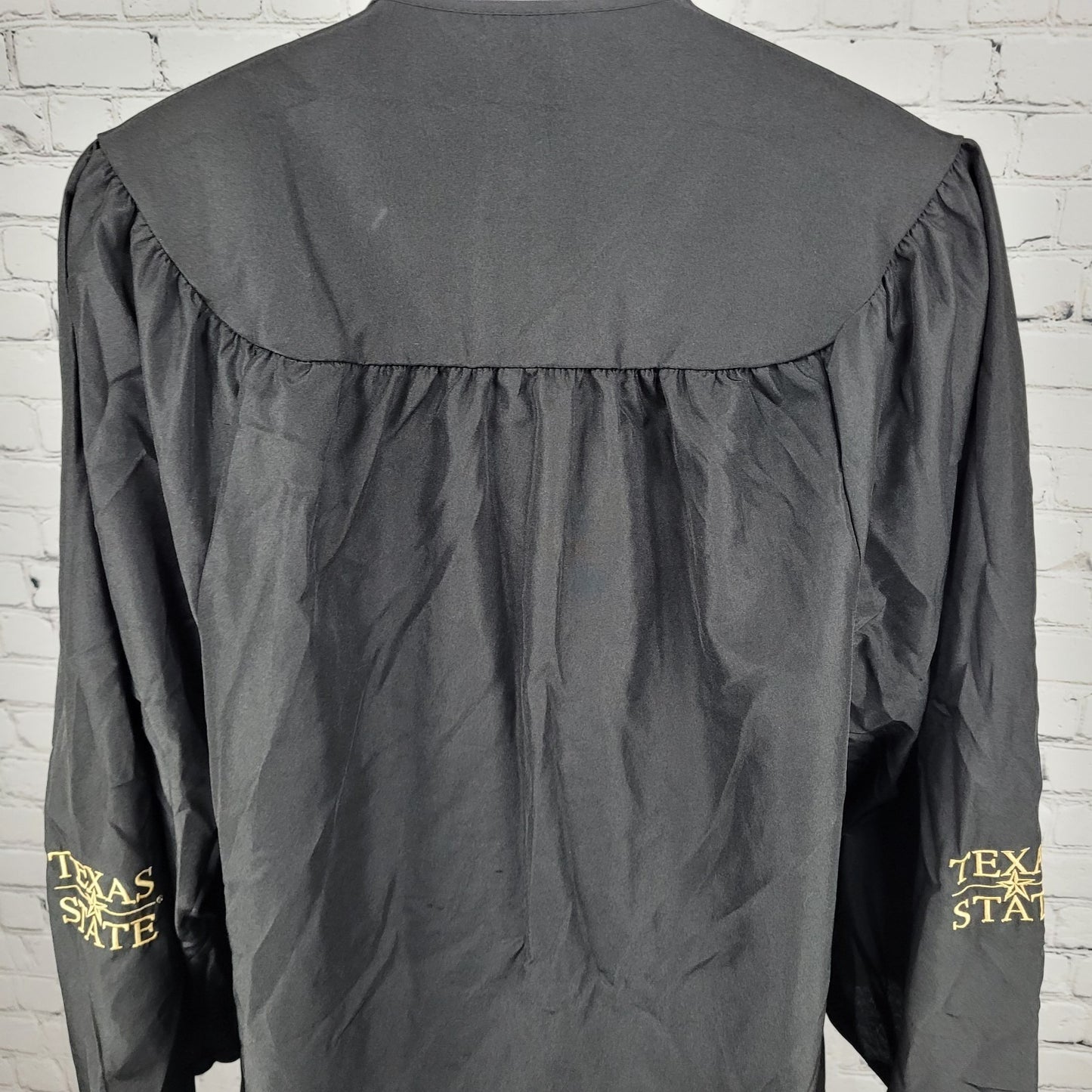 Texas State University Bobcats Black Maroon Front Zip College Graduation Gown