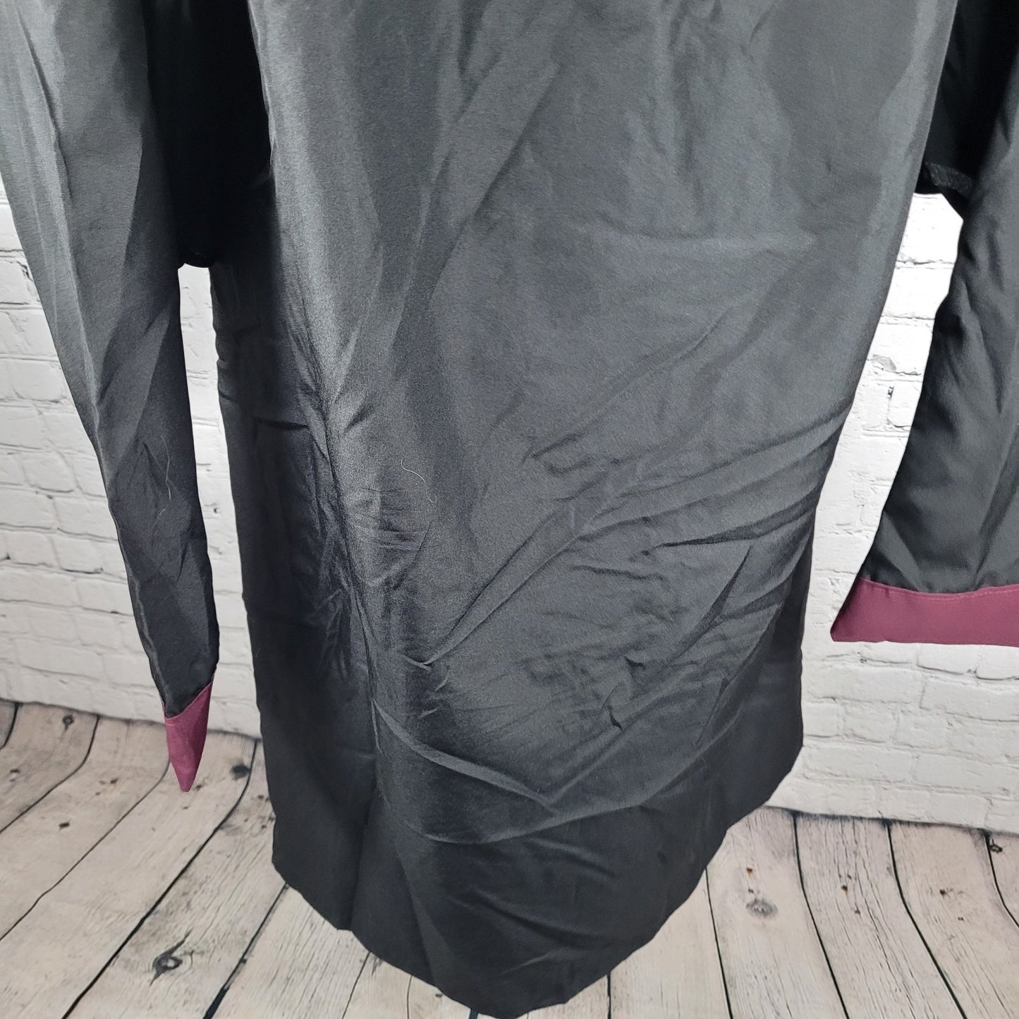 Texas State University Bobcats Black Maroon Front Zip College Graduation Gown