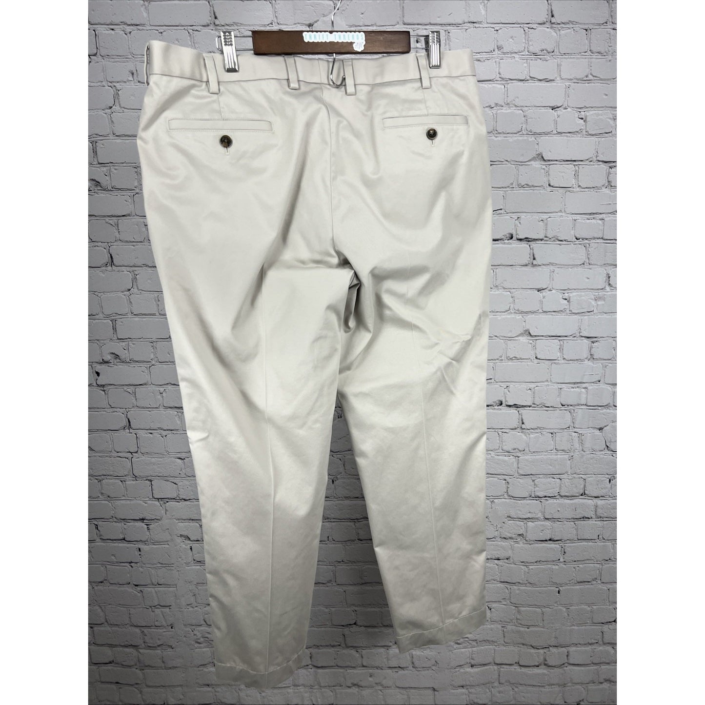 Brooks Brothers Tan Lightweight Advantage Chino Regular Dress Pants 38x32