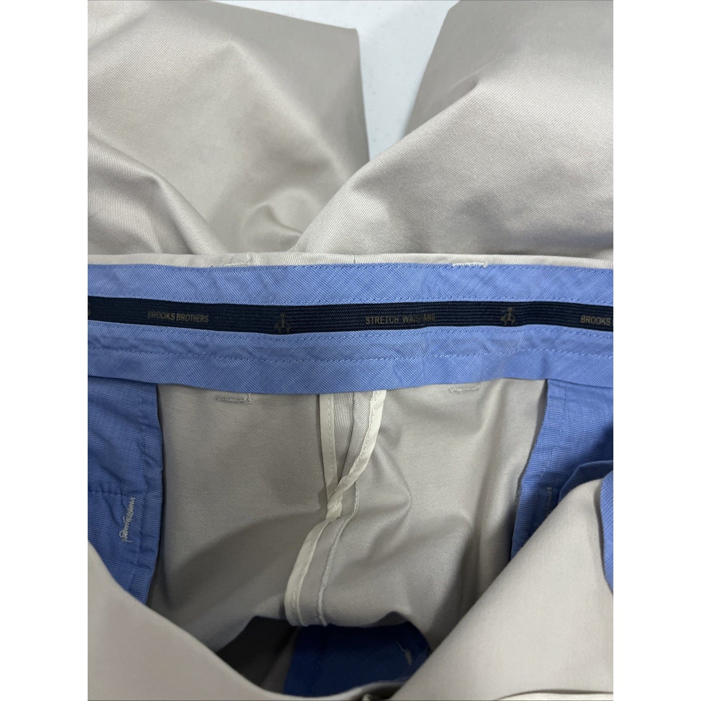 Brooks Brothers Tan Lightweight Advantage Chino Regular Dress Pants 38x32