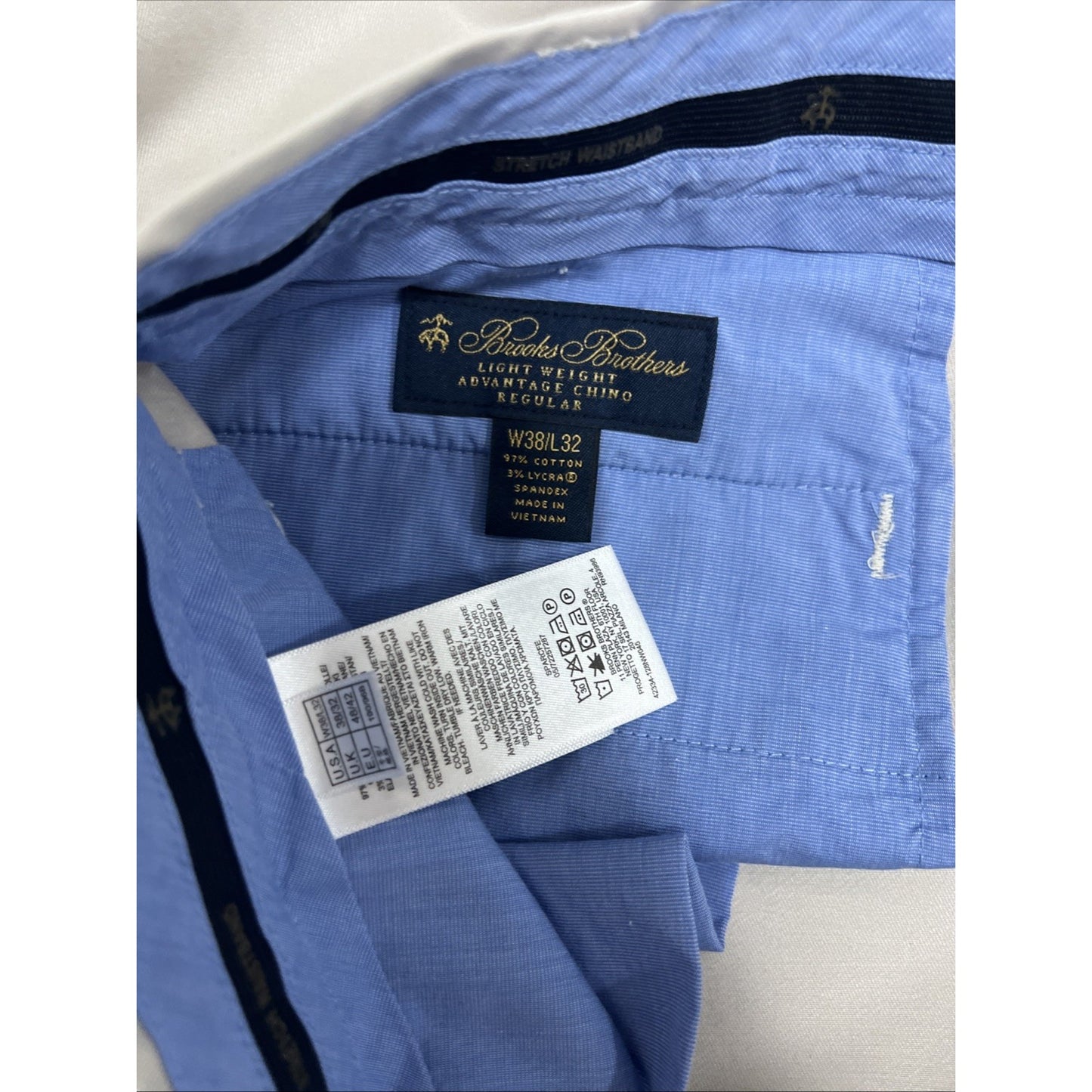 Brooks Brothers Tan Lightweight Advantage Chino Regular Dress Pants 38x32