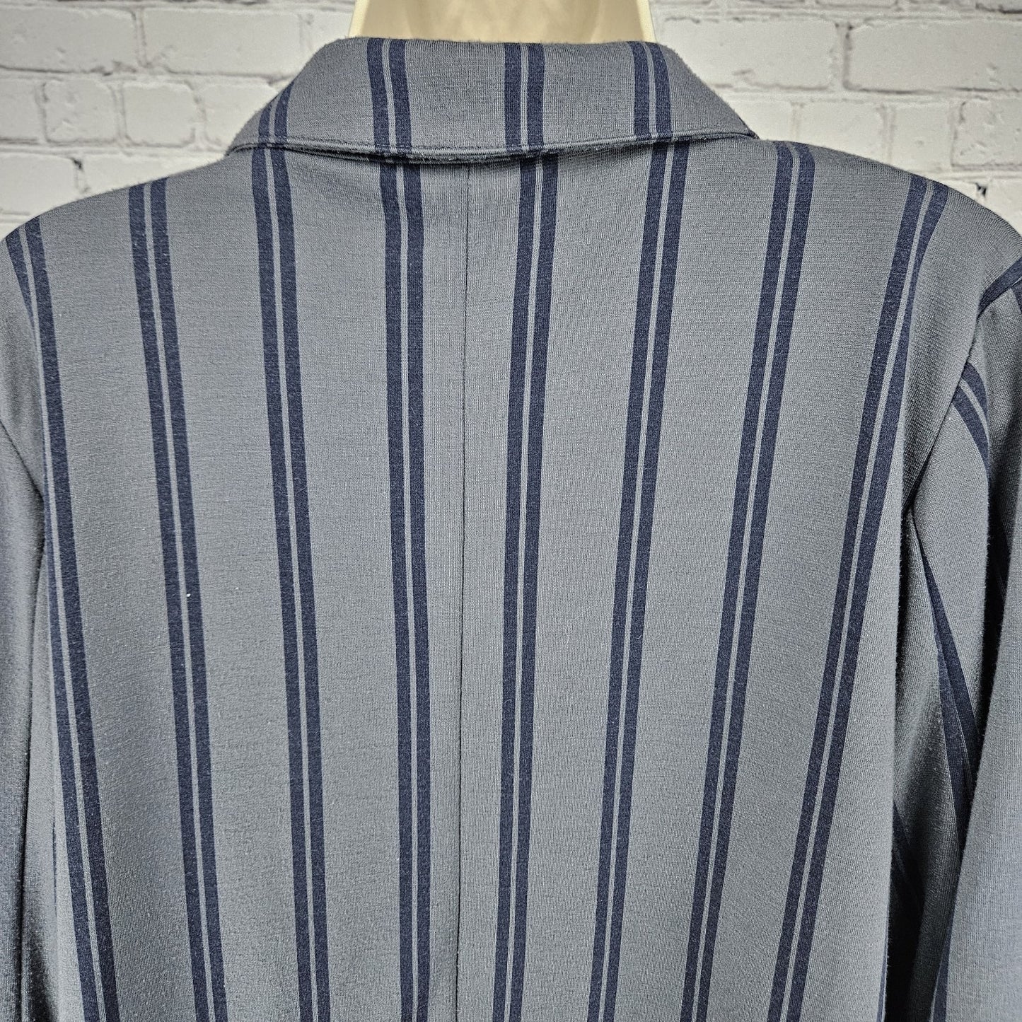Free People We The Free Blue Double Breasted Relaxed Blazer Jacket Medium M