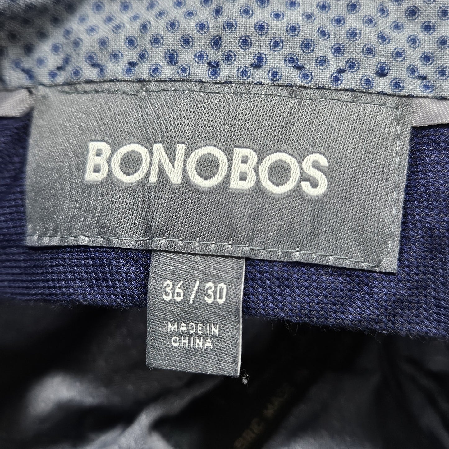 Bonobos Black Manteco Italian Fabric Athletic Stretch Straight Chino Pants 36x29