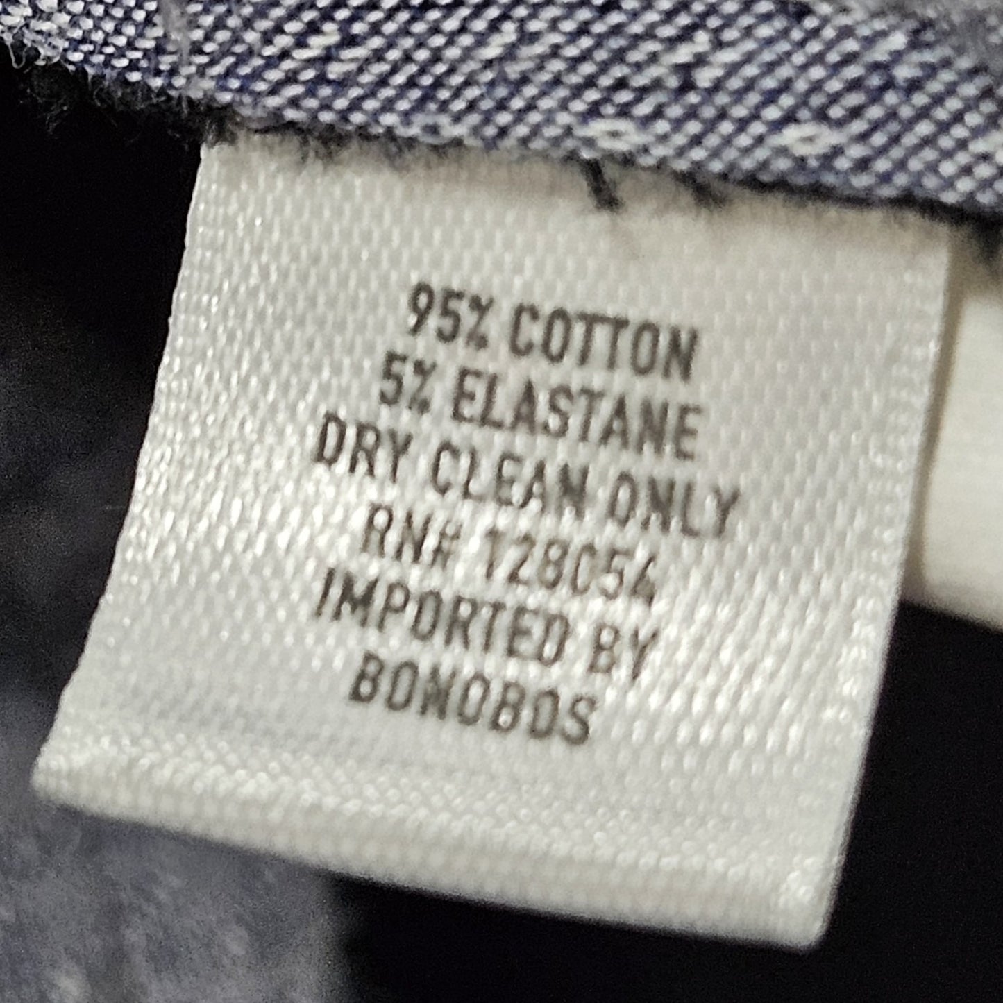 Bonobos Black Manteco Italian Fabric Athletic Stretch Straight Chino Pants 36x29