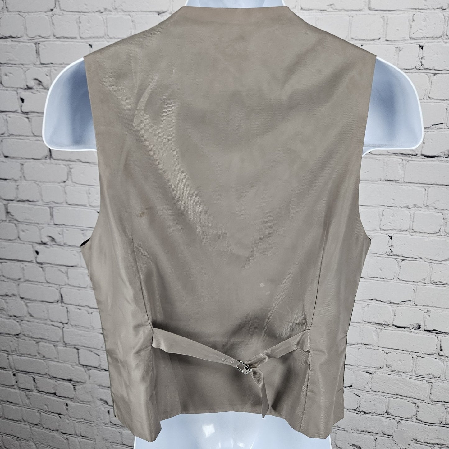 Bykowski Tailor & Garb Grey 5 Button Lined Welt Pockets Suit Vest Waistcoat 36