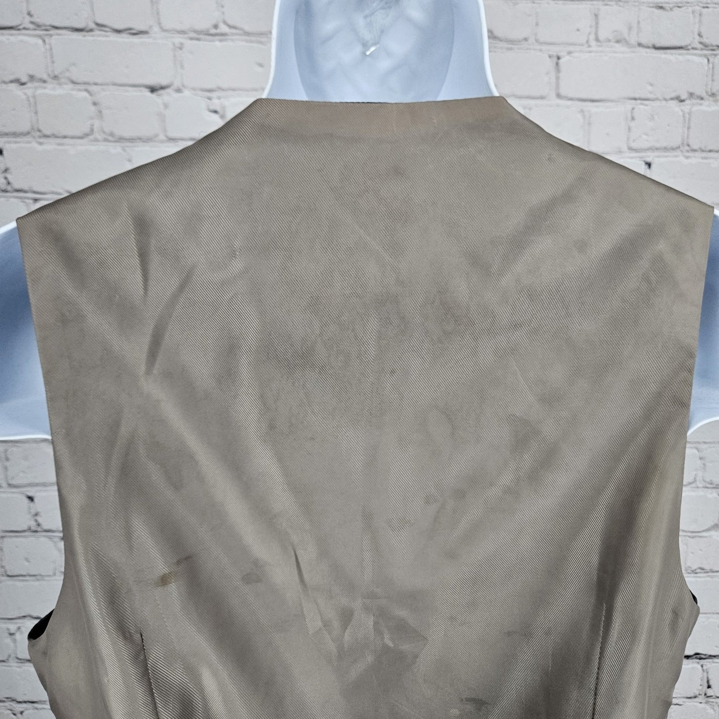 Bykowski Tailor & Garb Grey 5 Button Lined Welt Pockets Suit Vest Waistcoat 36
