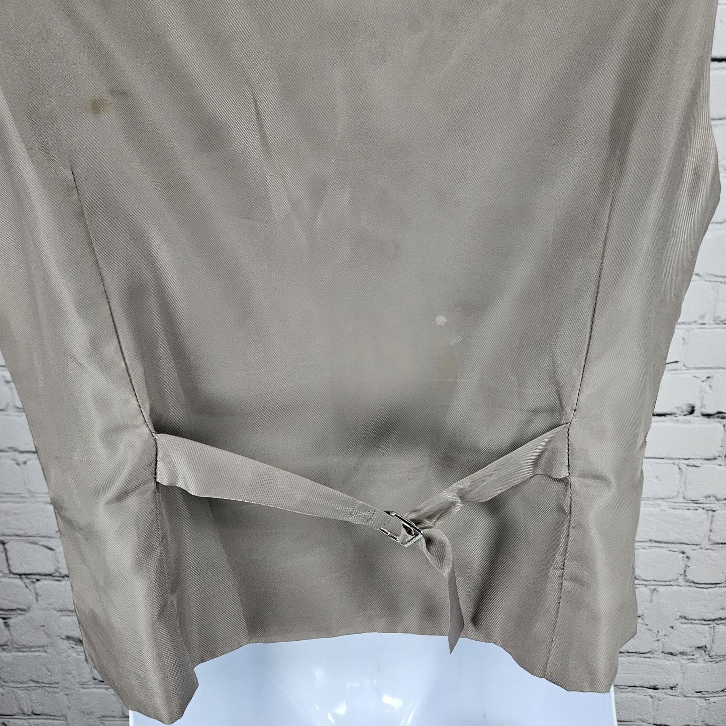 Bykowski Tailor & Garb Grey 5 Button Lined Welt Pockets Suit Vest Waistcoat 36