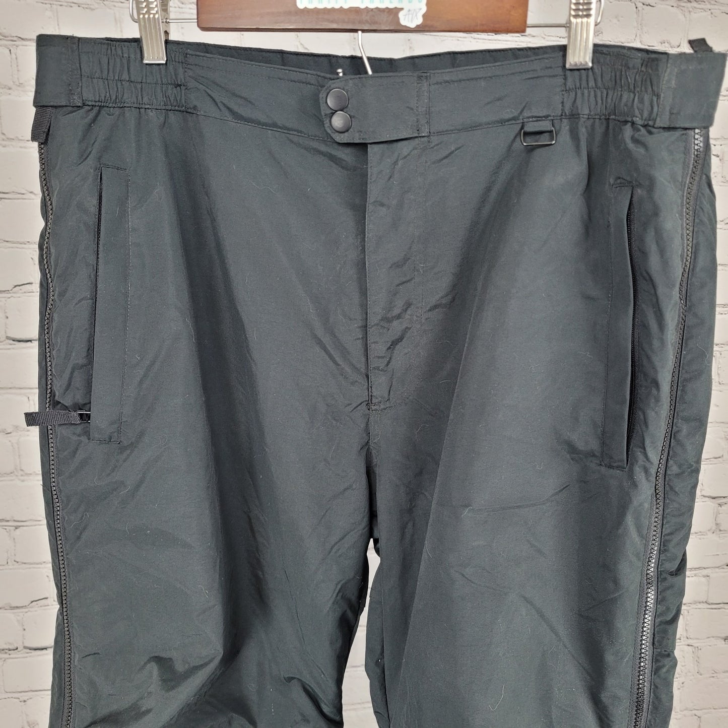 Obermeyer Black Adjustable Waist Snow Ski Pants Size XL Short (36x28)