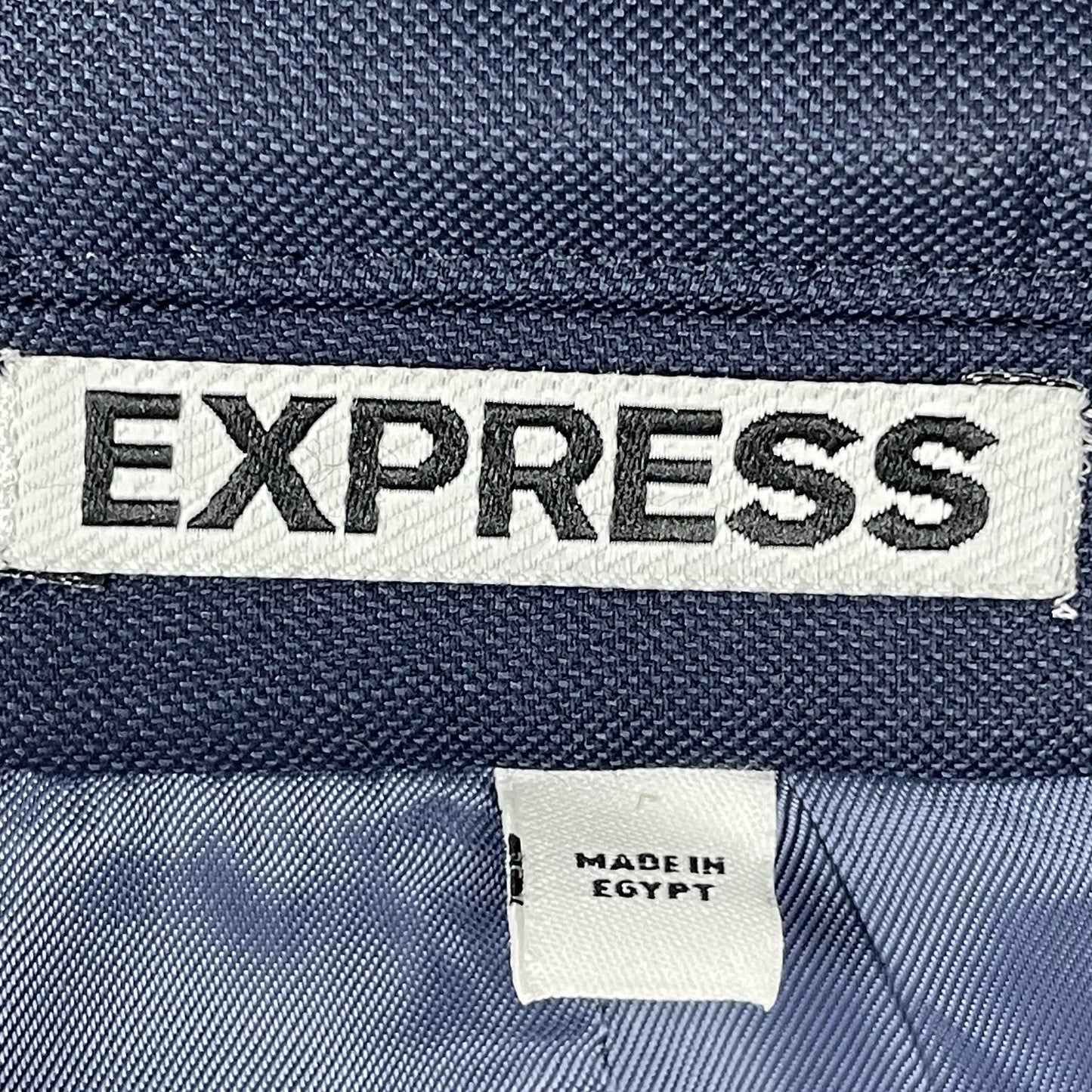 Express Blue Wool Blend Extra Slim 2 Button Vented Blazer Pant Suit 40 *defects