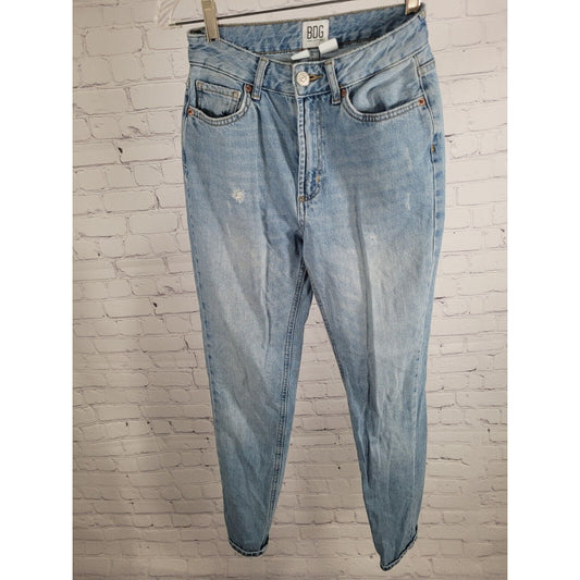 BDG Urban Outfitters Distressed Mom High Rise Blue Jeans 100% Cotton Size 24