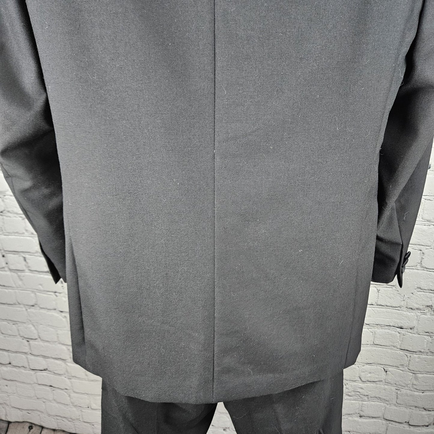 Doni Barassi Black Notch 1 Button Tuxedo Full Suit 2 Piece Set 38R/30R (30x29.5)