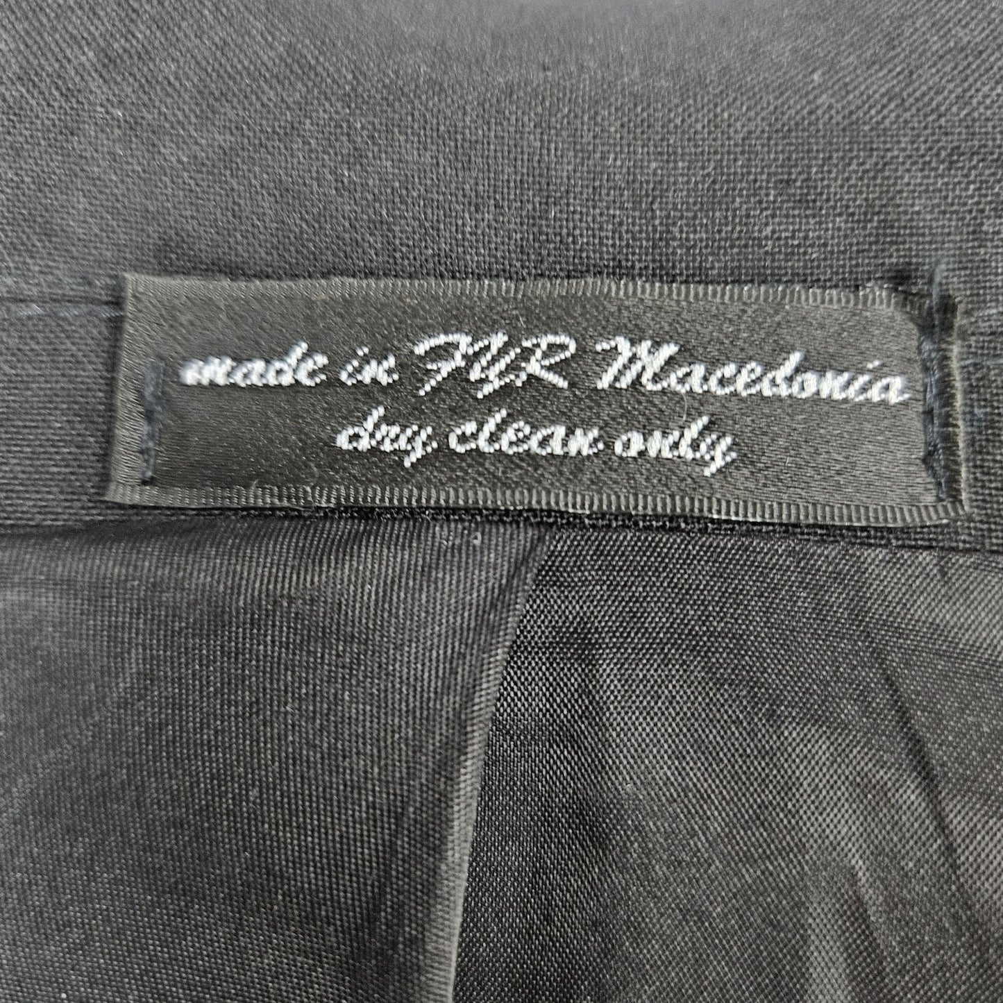 Doni Barassi Black Notch 1 Button Tuxedo Full Suit 2 Piece Set 38R/30R (30x29.5)