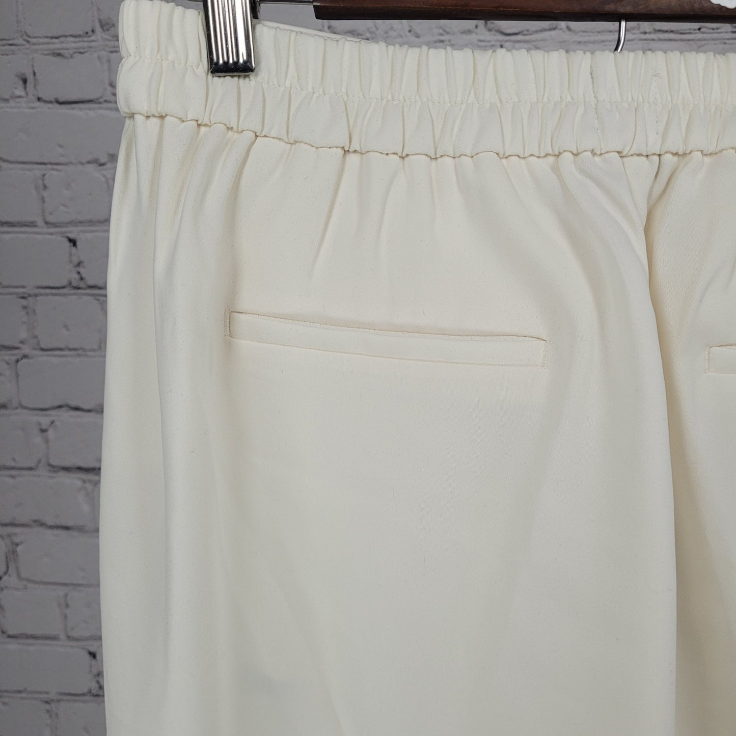 J.Crew Ivory Jamie Pant Mid Rise Pull On Lightweight Tapered Ankle 4 (28x27)