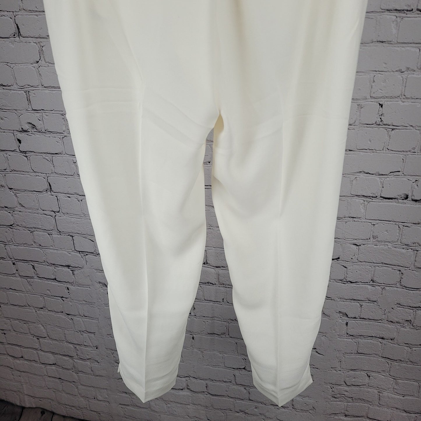 J.Crew Ivory Jamie Pant Mid Rise Pull On Lightweight Tapered Ankle 4 (28x27)