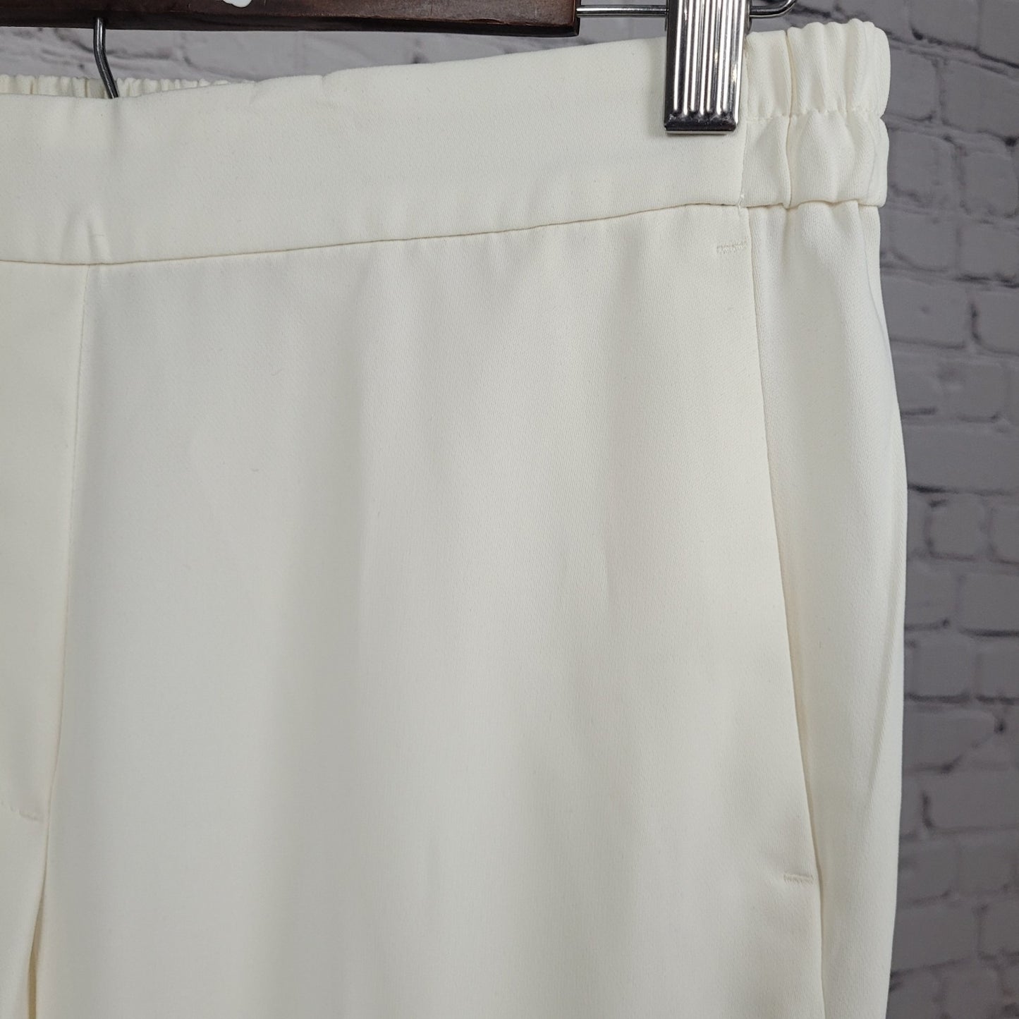 J.Crew Ivory Jamie Pant Mid Rise Pull On Lightweight Tapered Ankle 4 (28x27)