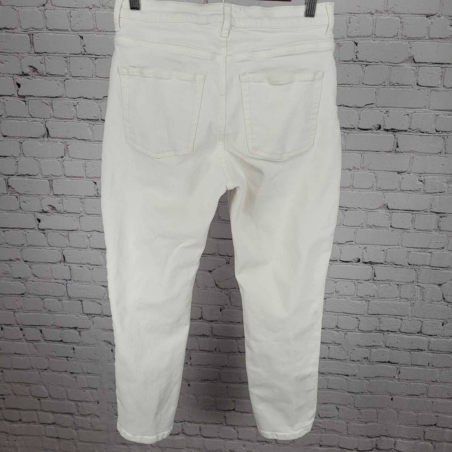 Everlane Natural White Denim The Cheeky Jean High Rise Stretch 29R (29x28.5)