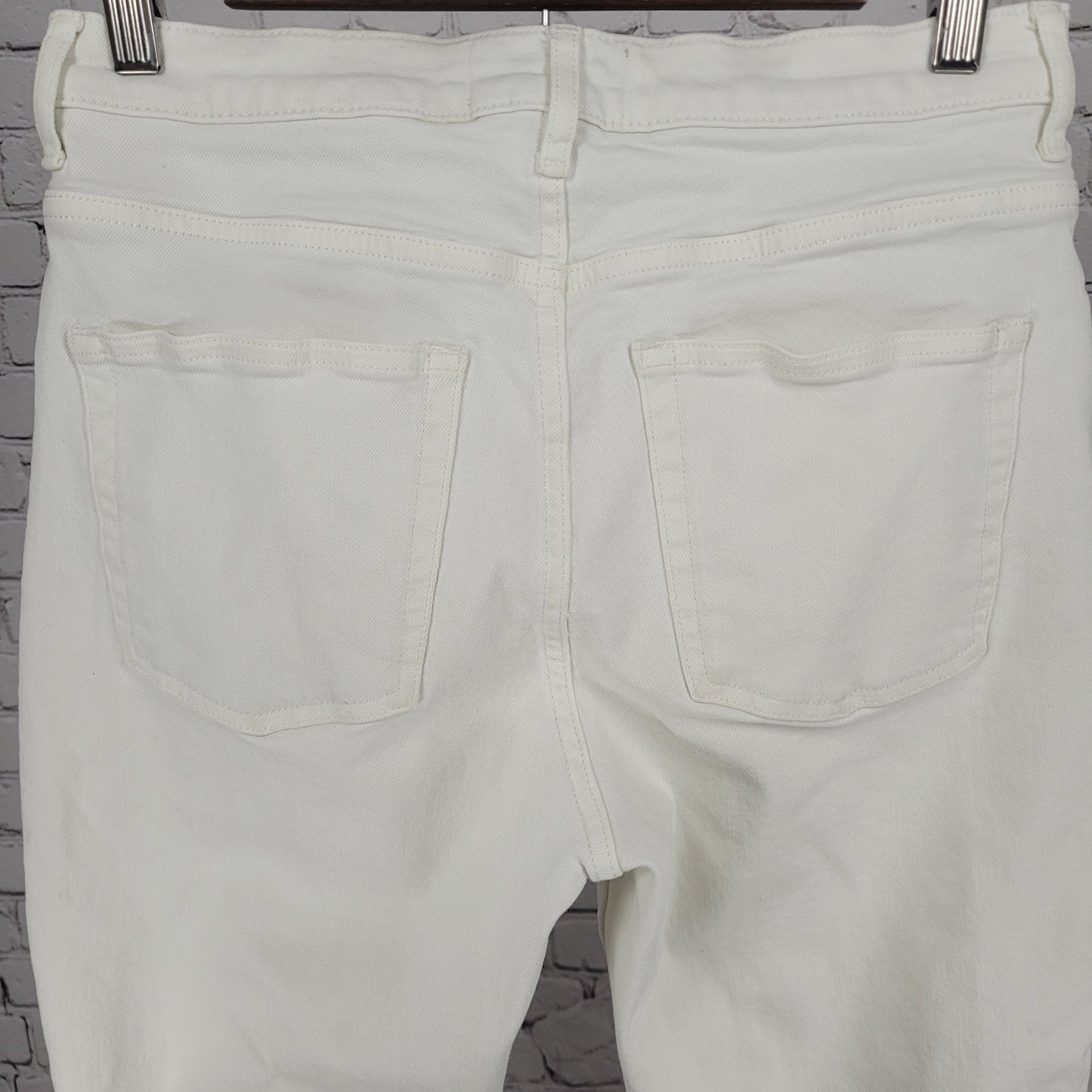 Everlane Natural White Denim The Cheeky Jean High Rise Stretch 29R (29x28.5)