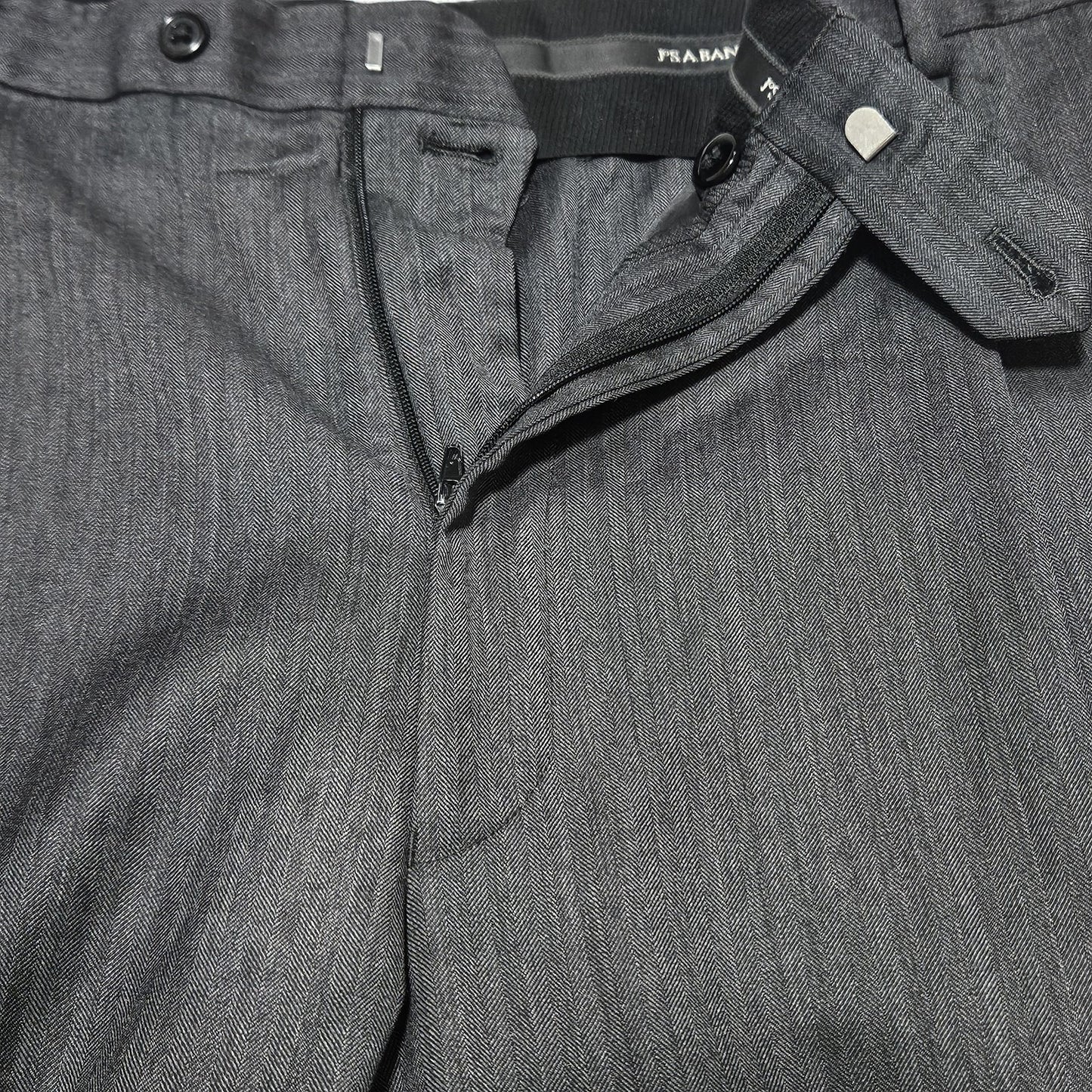 Jos A Bank Grey 100% Wool Flat Front Straight Leg Dress Pants 39R (39x28)