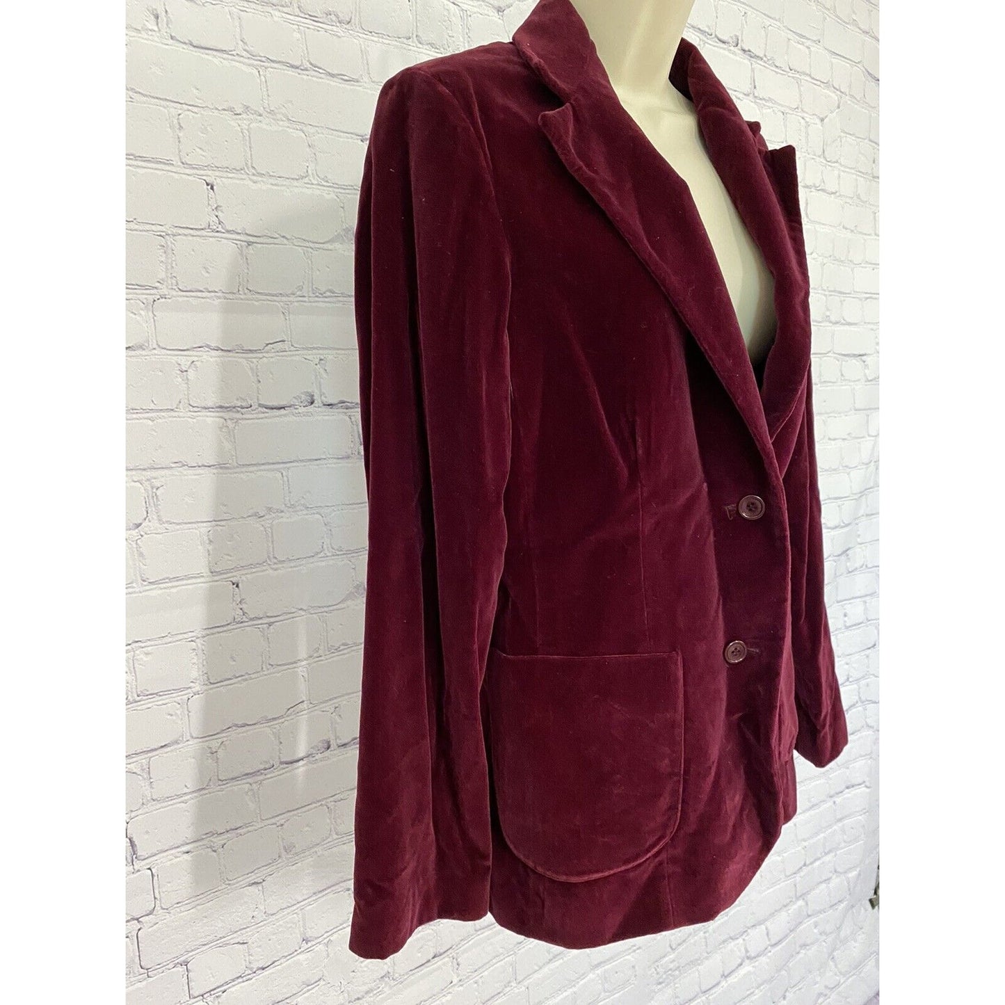 Addenda Vintage Raspberry Colored Two Button Jacket W Pockets Size 2