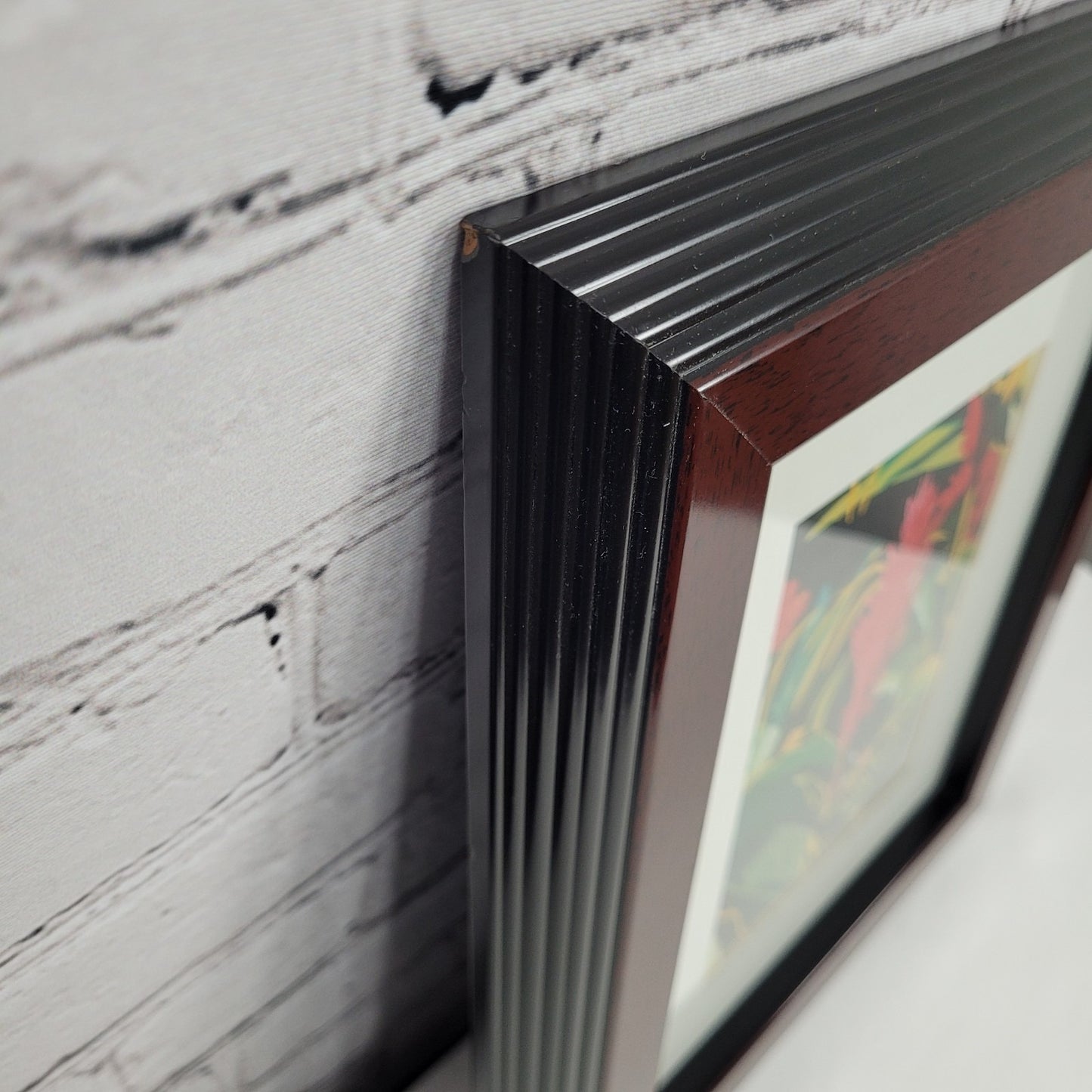 Robin McCoy Signed “Tropical Heat” Floral Plant Art Print Professionally Framed