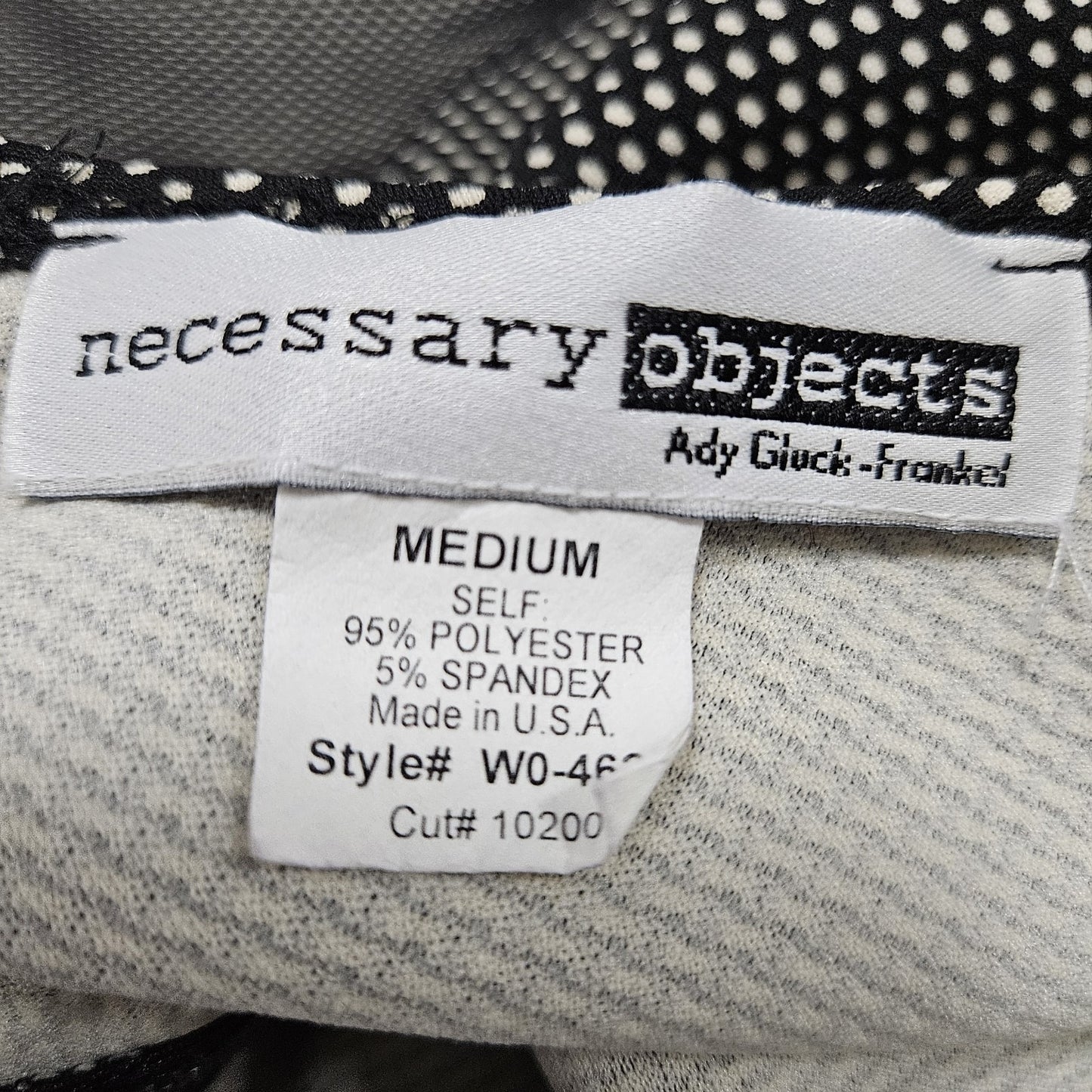 Necessary Objects Black Ivory Sleeveless Sheath Midi Dress USA Medium M