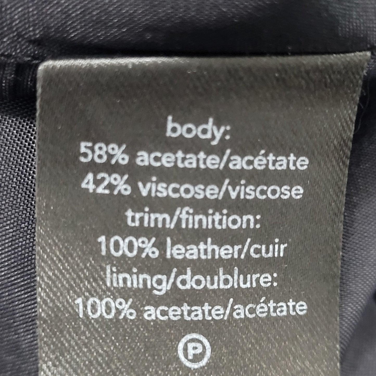 Raoul Black & Blue Genuine Leather Pleated Front Slit Straight Skirt Size 8