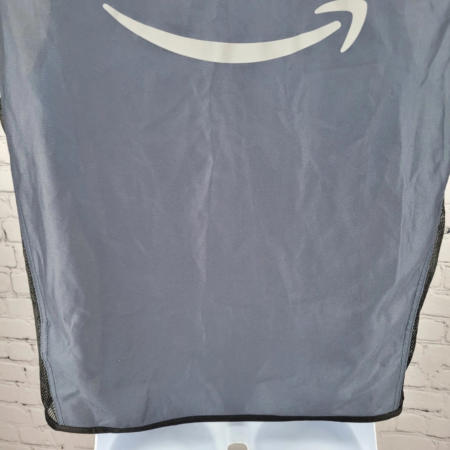 Amazon Blue Vest Workwear Uniform Mesh Sides Zipped Design By Luly Yang Vest M/L