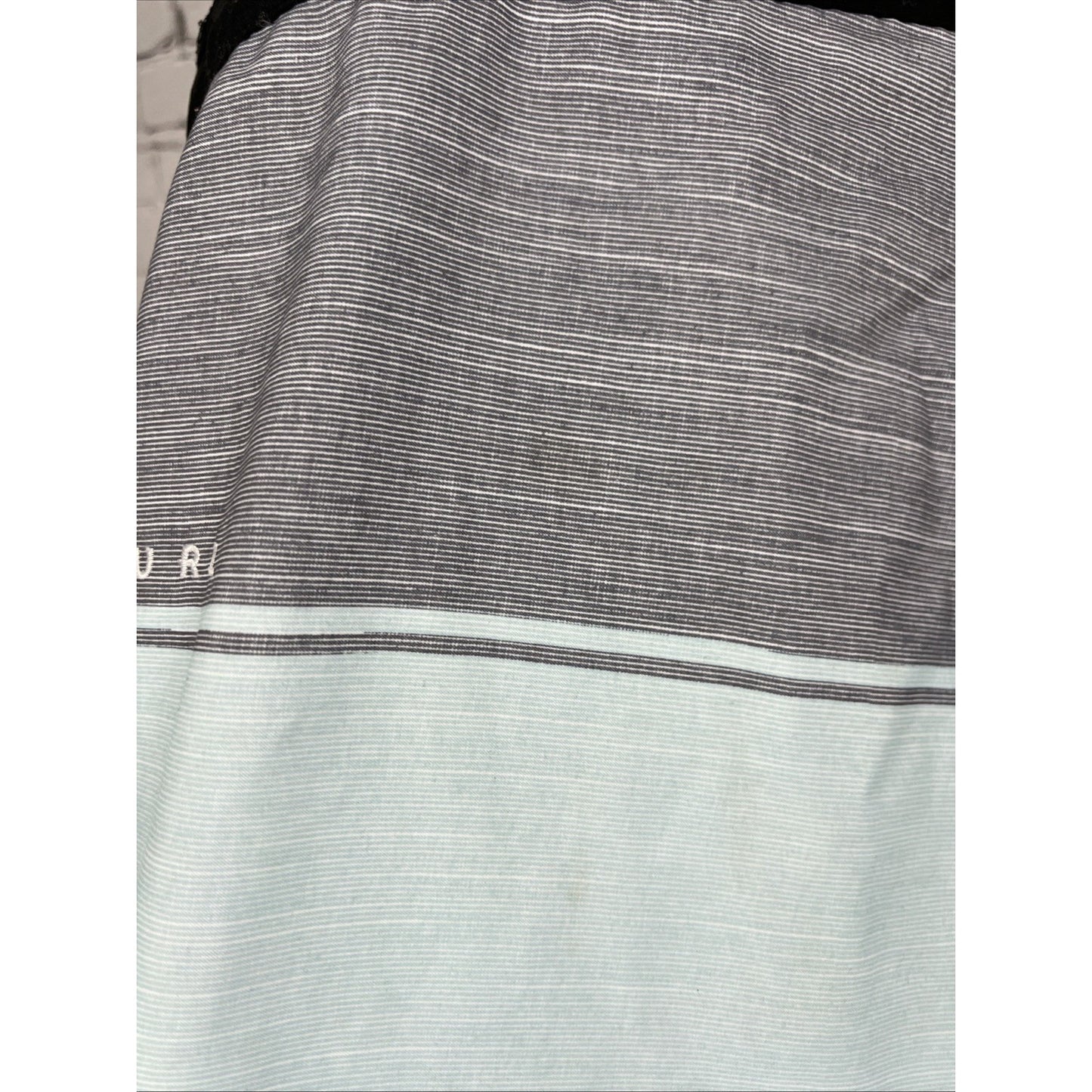 Rip Curl Blue Gray Live The Search Board Swim Shorts Pocket Strap Logo Men’s 40