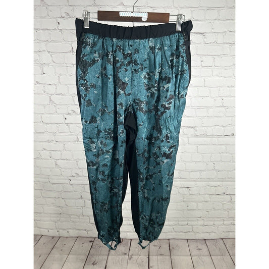 Robert Rodriguez Black Blue Silk Snake Print Elastic Waist Pants 10 (28x23)