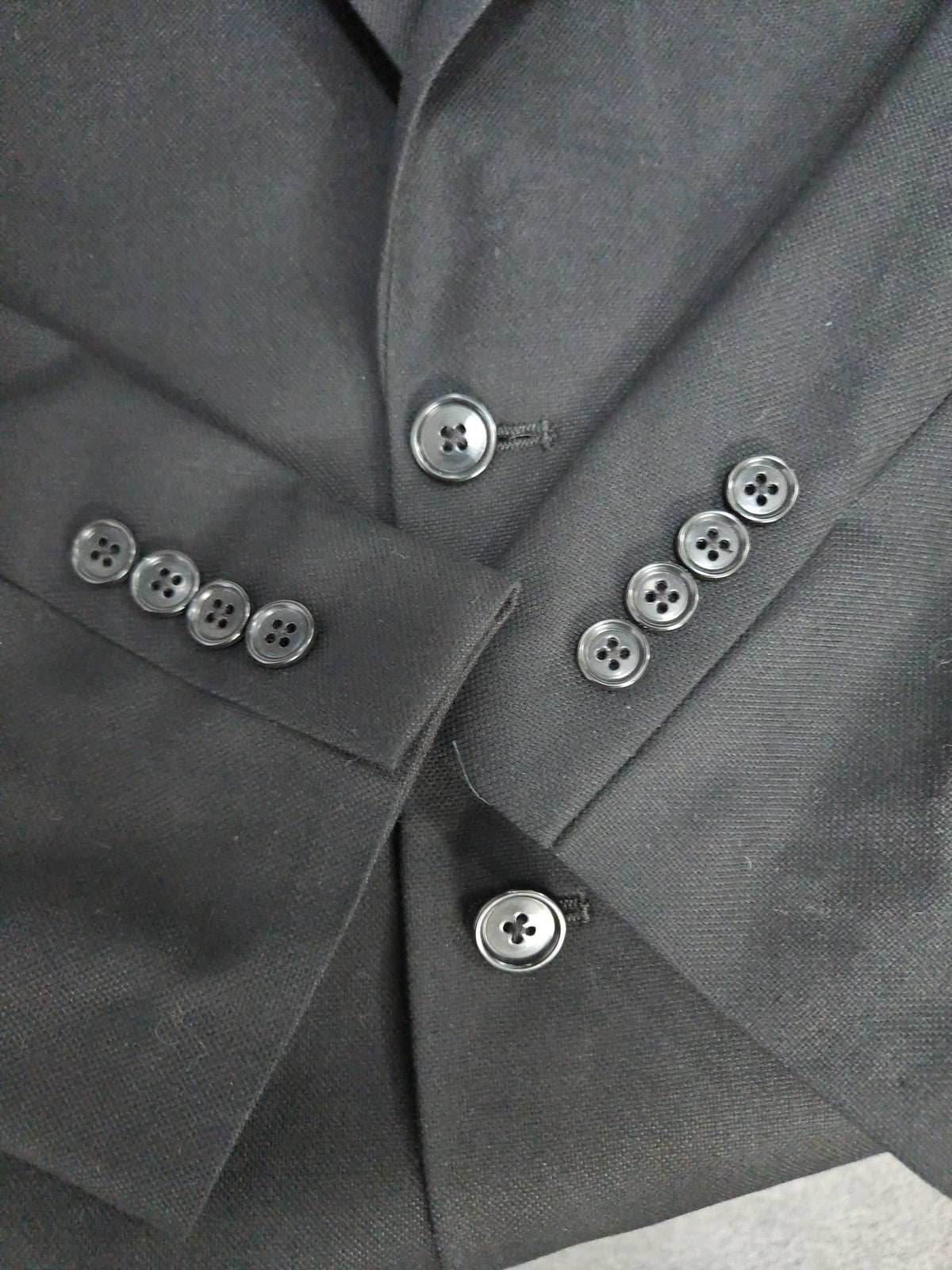 Croft & Barrow Black 2 Button Single Vented Notch Blazer Sport Coat 40R