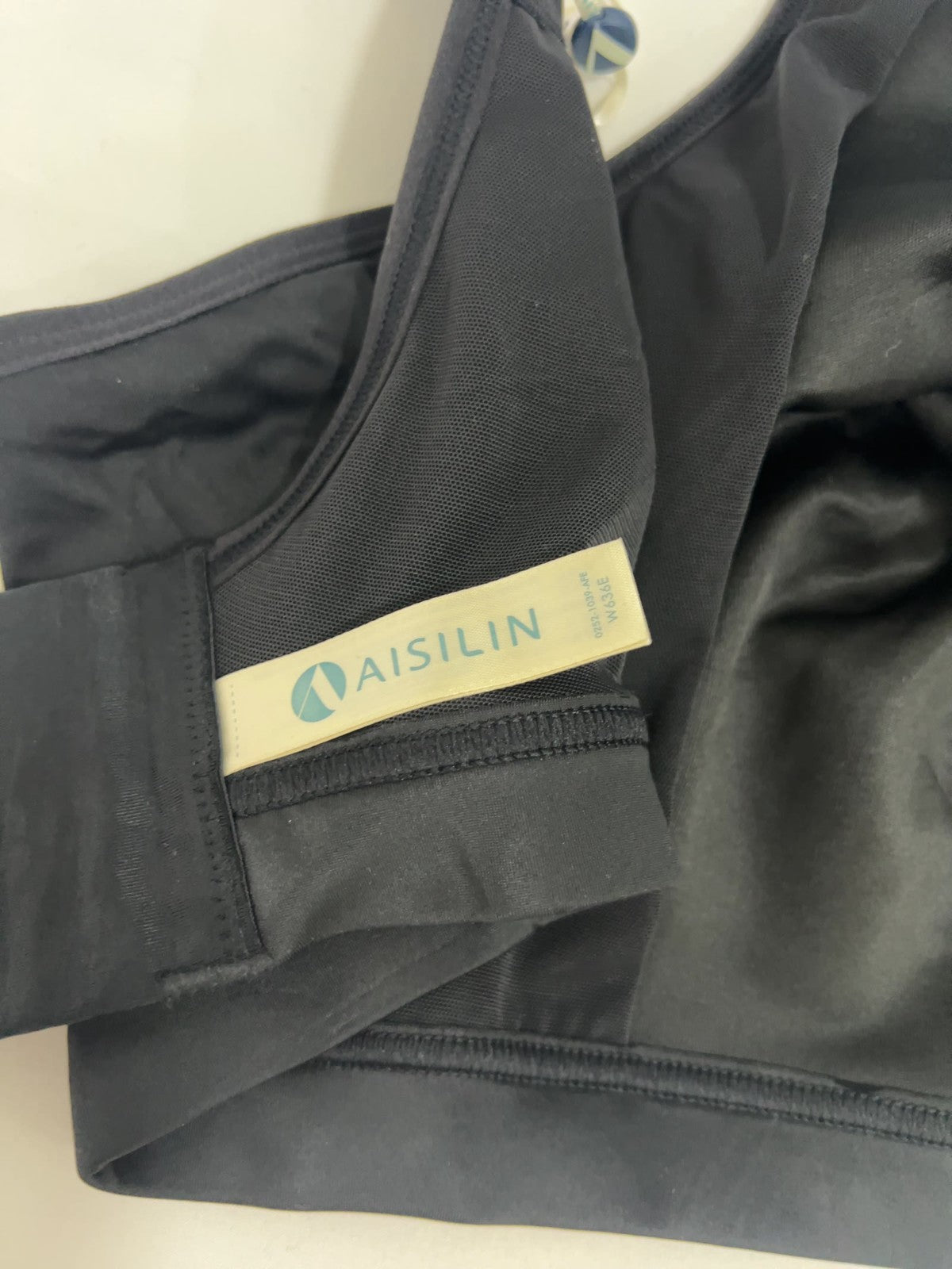 NWT Aisilin Black Front Closure Wireless Full Coverage Posture Support Bra 36E