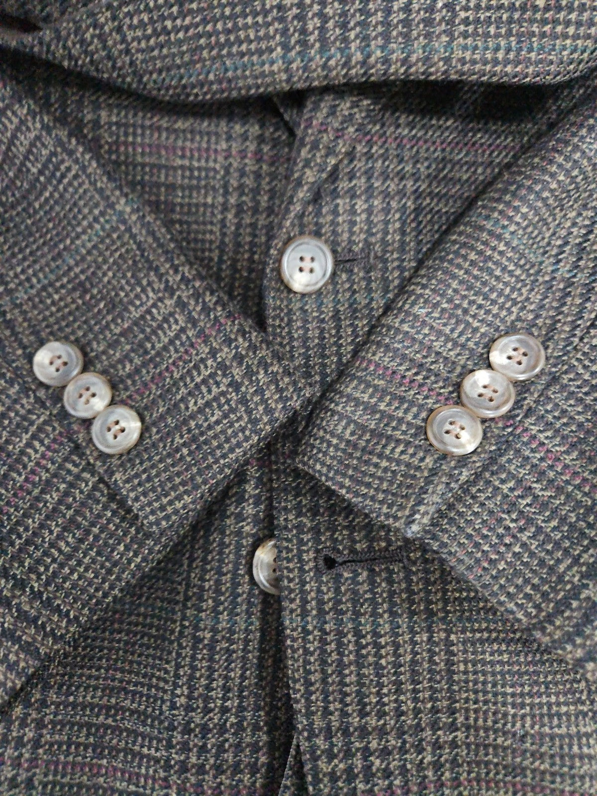 VTG Polo University Club Ralph Lauren Brown Glen Plaid USA Blazer Sport Coat 42R