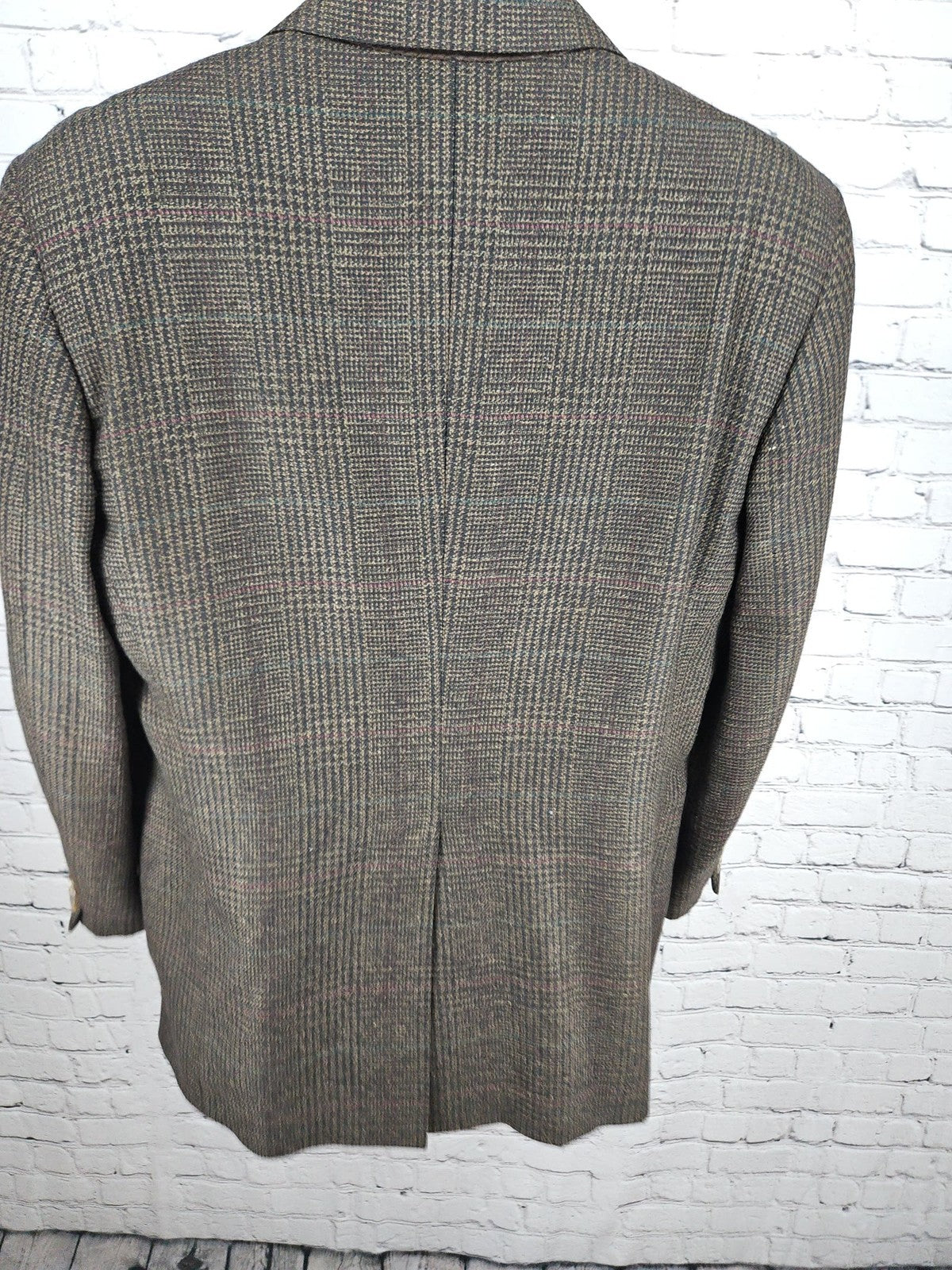 VTG Polo University Club Ralph Lauren Brown Glen Plaid USA Blazer Sport Coat 42R