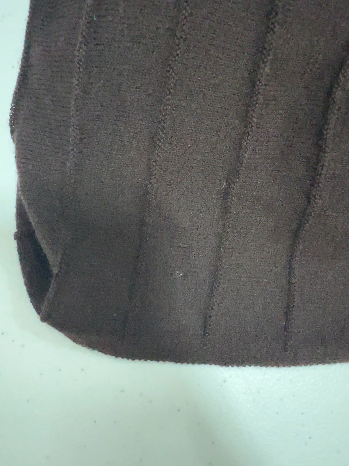 Eileen Fisher Brown Ribbed Knit Open Front Long Sleeve Cardigan Sweater XL