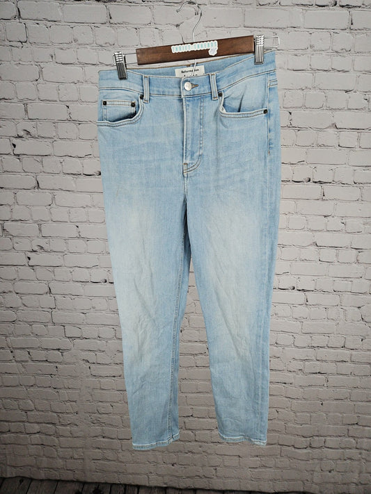 Reformation High & Skinny Crop Light Wash Women's Denim Jeans 28 (27X26)