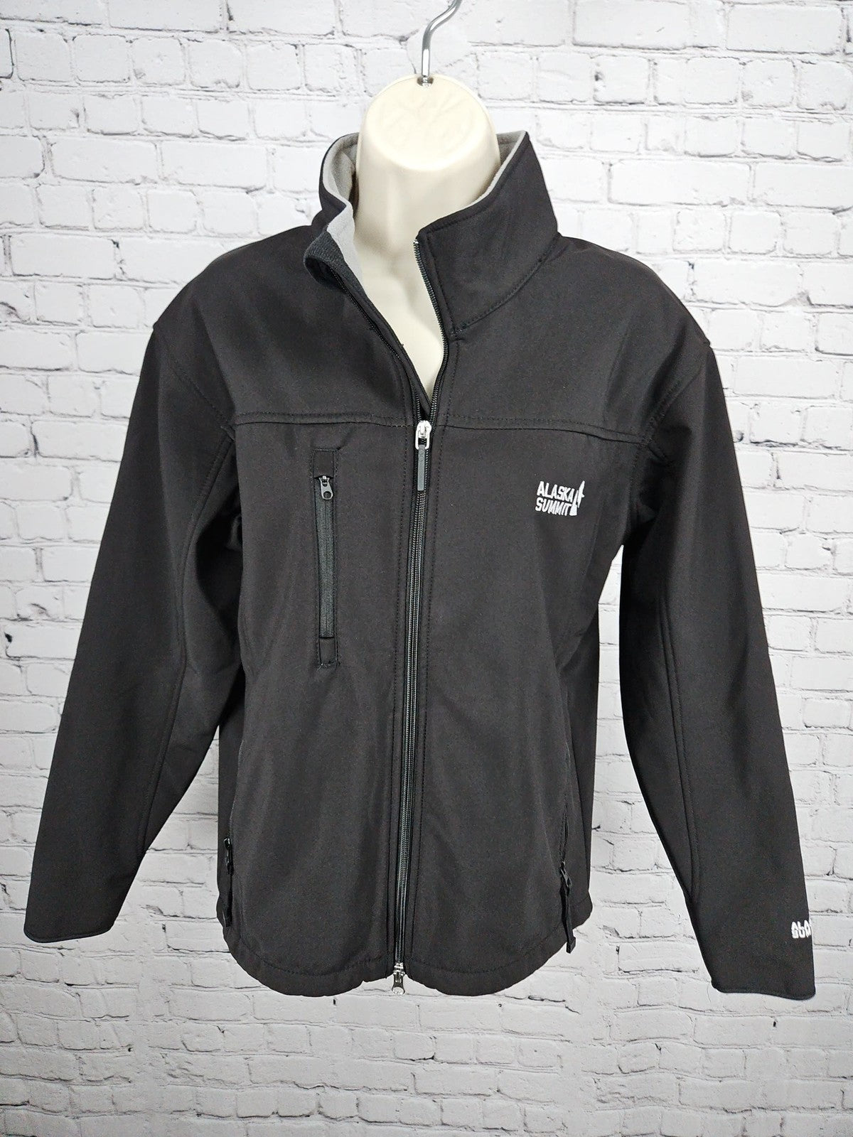 Alaska Summit Black Fleece Lined Softshell Full Zip Women's Jacket S