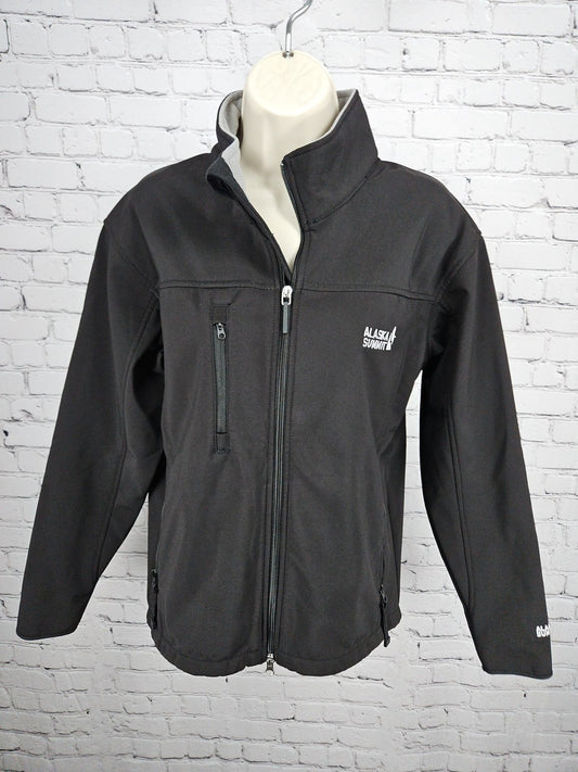 Alaska Summit Black Fleece Lined Softshell Full Zip Women's Jacket S