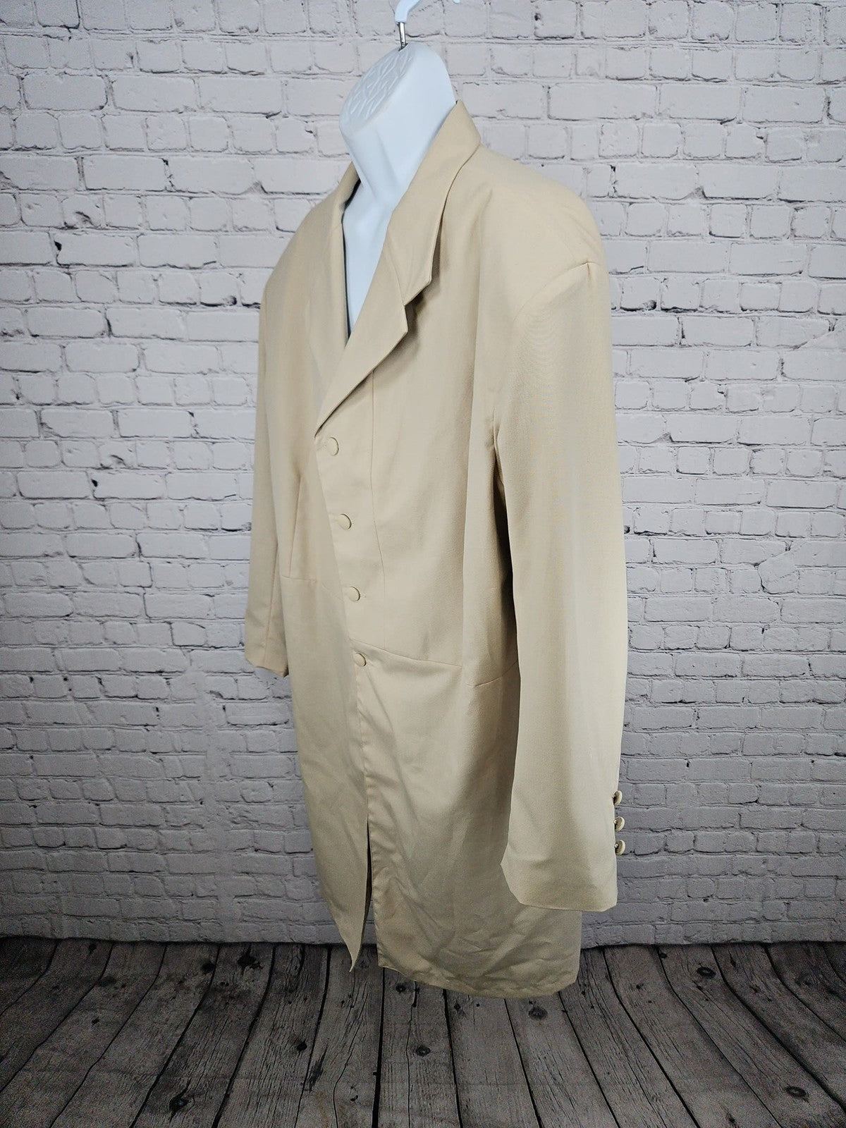 Frontier Classics Tan Wool Blend Frock Coat Old West Reenactment Cowboy 52