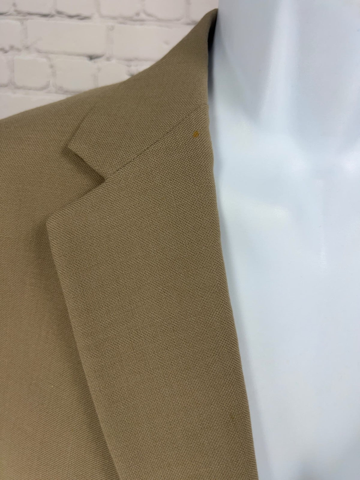 Nicklaus Tan Wool Blend 2 Button Single Vented Notch Blazer Sport Coat 43R
