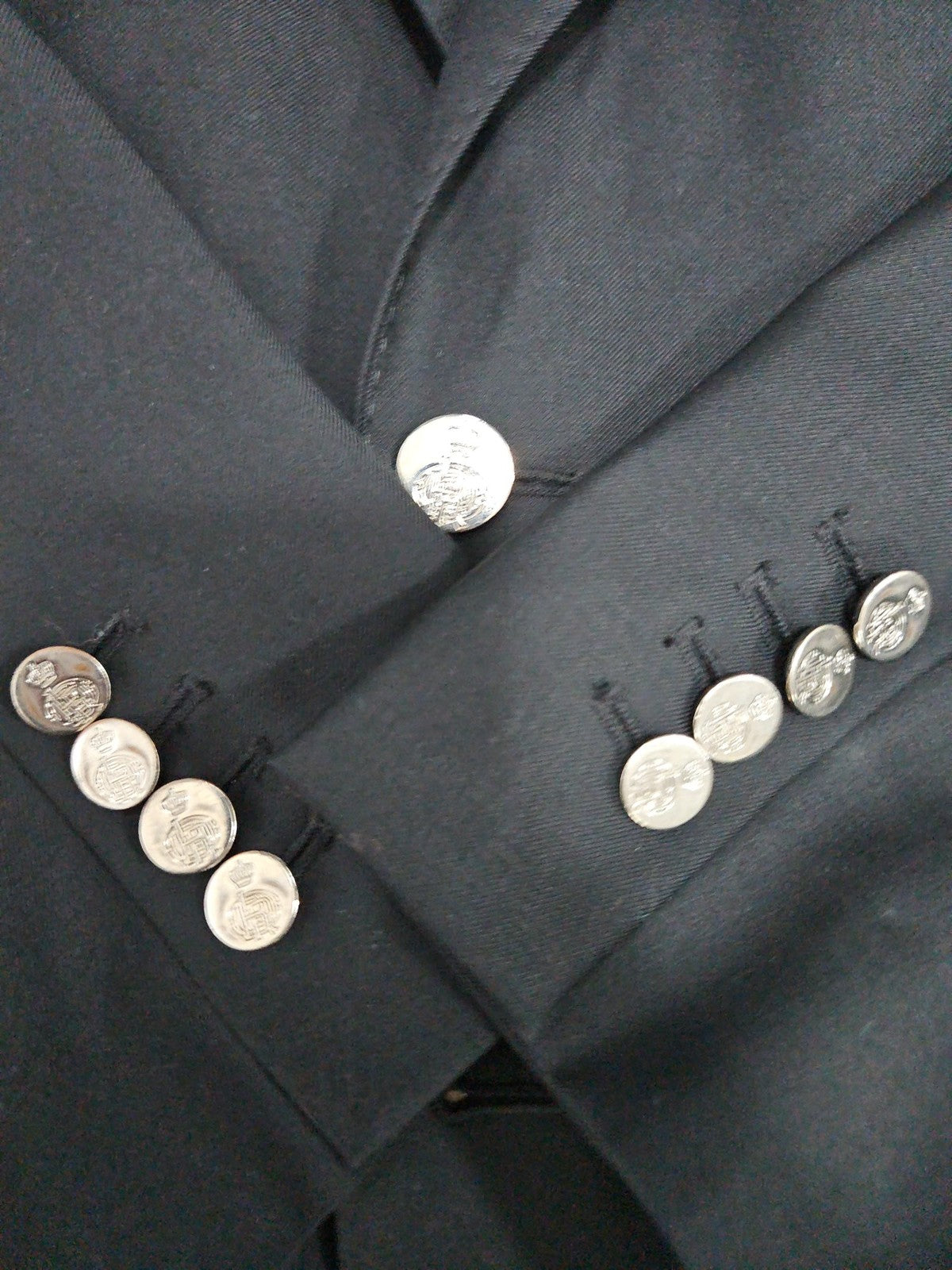 Ermenegildo Zegna Trofeo Black Wool 2 Button Blazer Sport Coat 45R