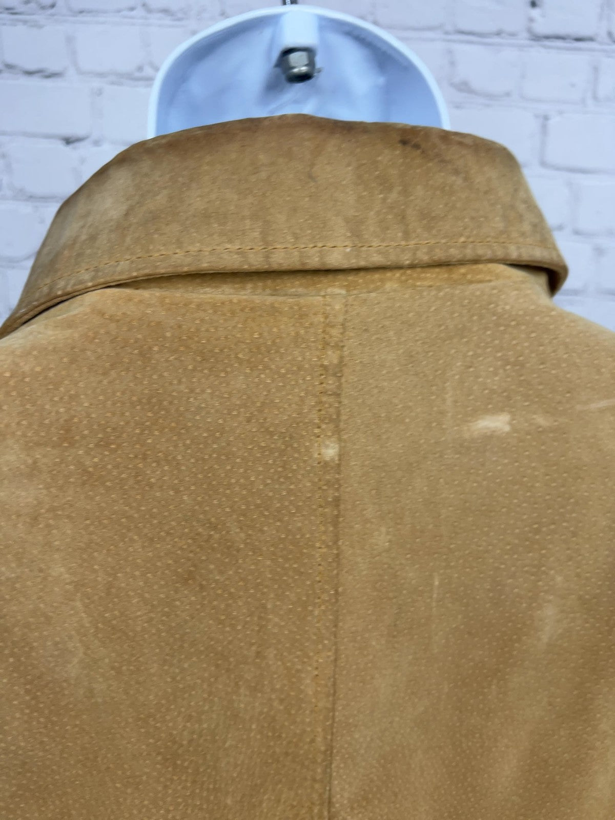 VTG PGA Tour Signature Collection Tan Suede Leather Full Zip Bomber Jacket XL