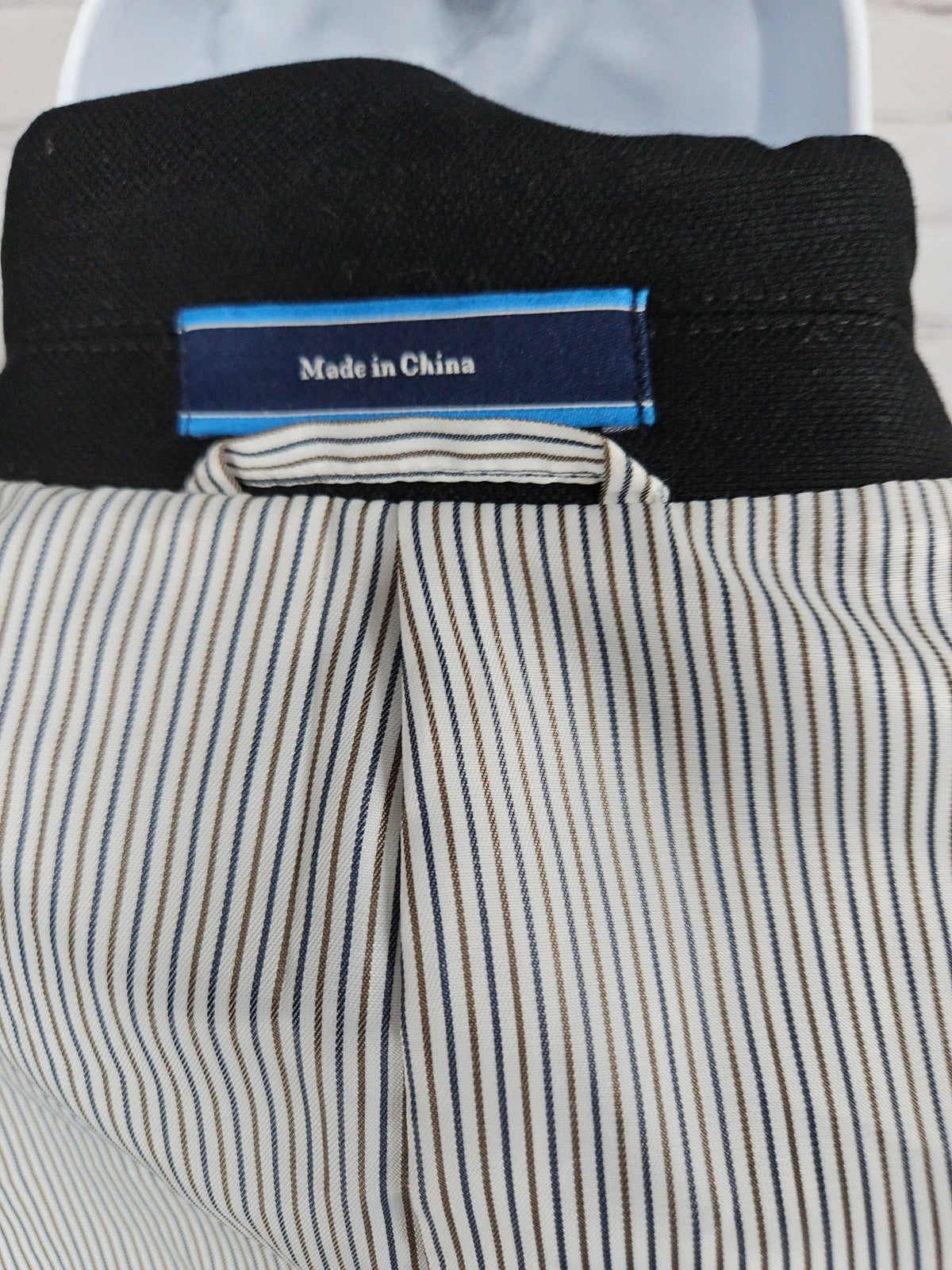 Croft & Barrow Black 2 Button Single Vented Notch Blazer Sport Coat 40R
