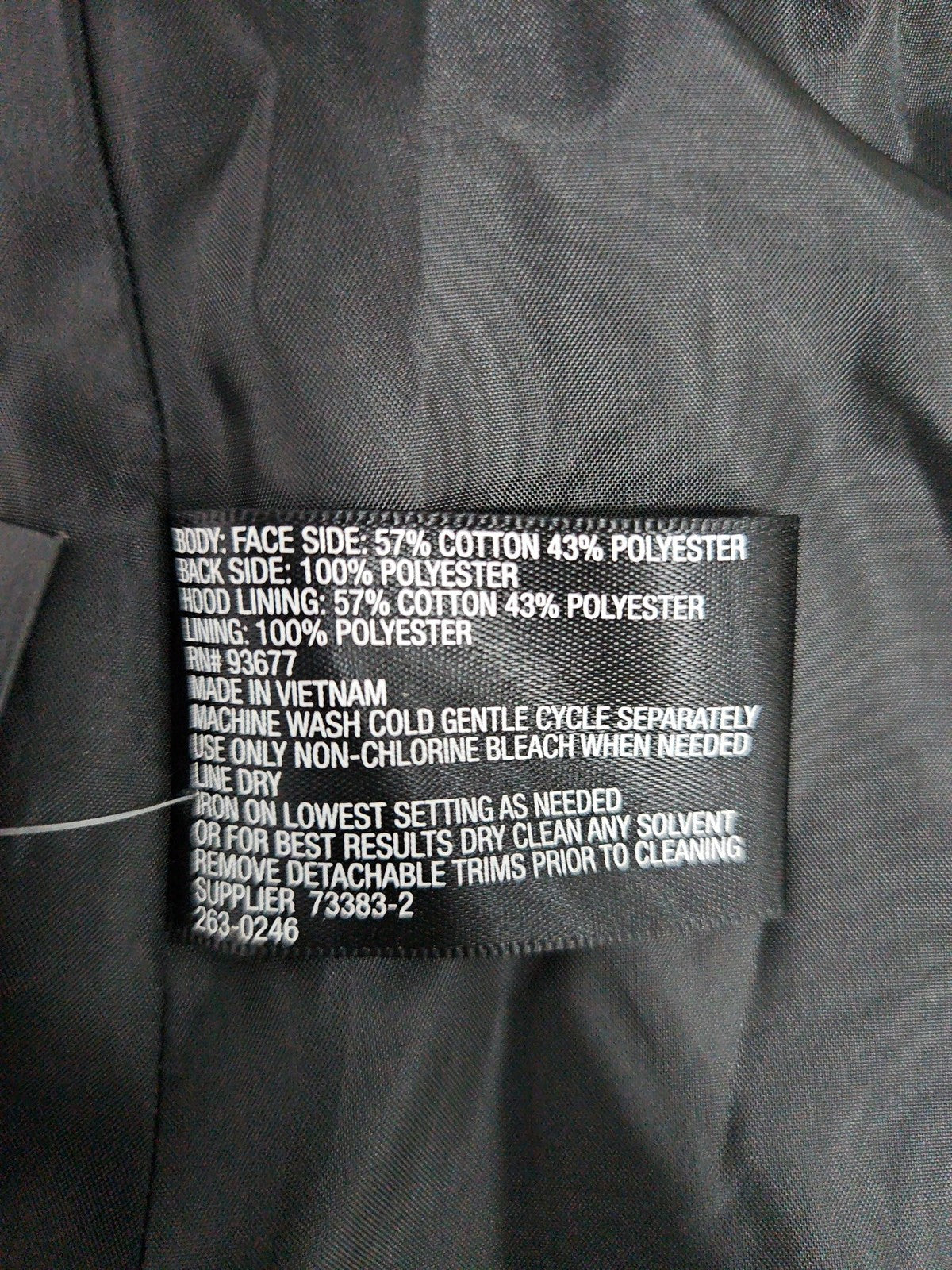 Worthington Black Hooded Double Breasted Belted Trench Coat Women's XL