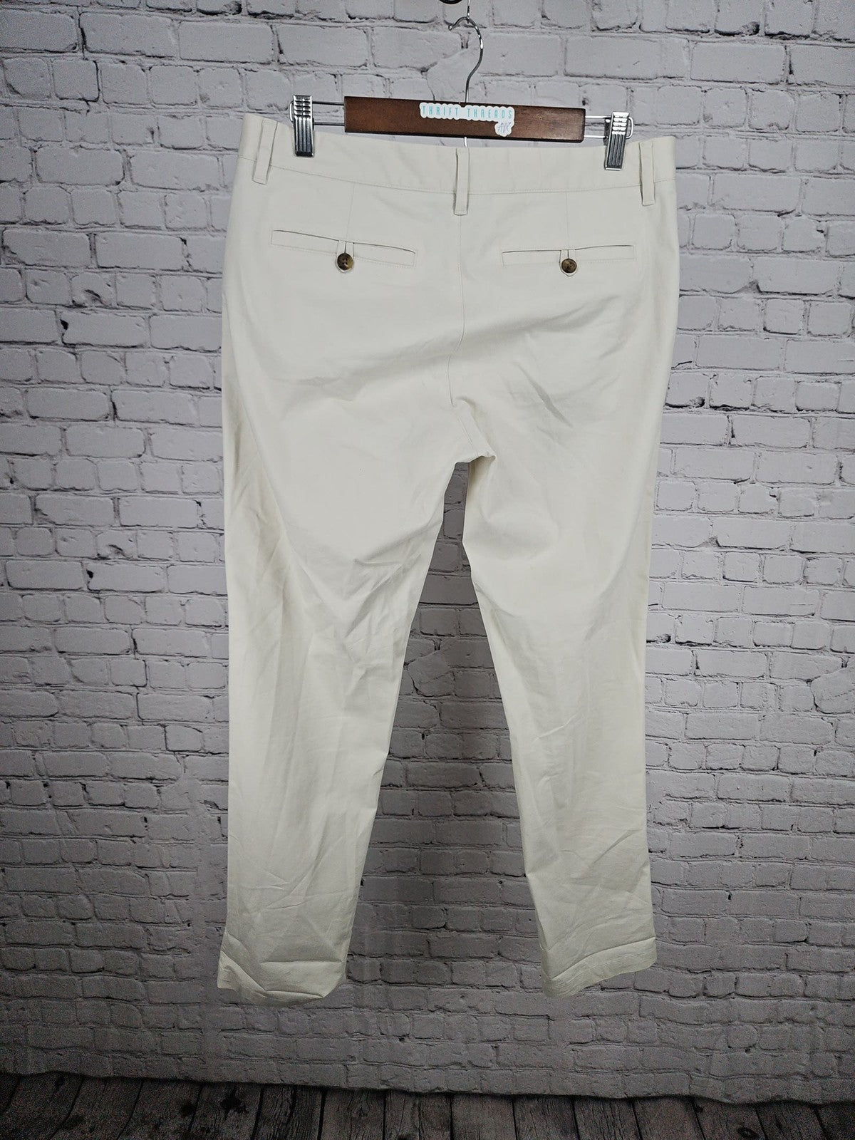 Bonobos Slim Fit Cream Stretch Cotton Blend Chino Pants Men's 31
