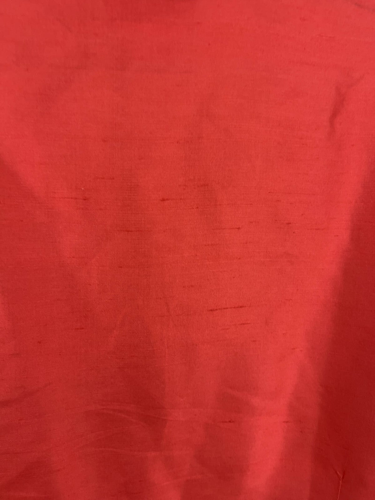 Coldwater Creek Coral 100% Silk Textured Button Up Long Sleeve Blouse XL
