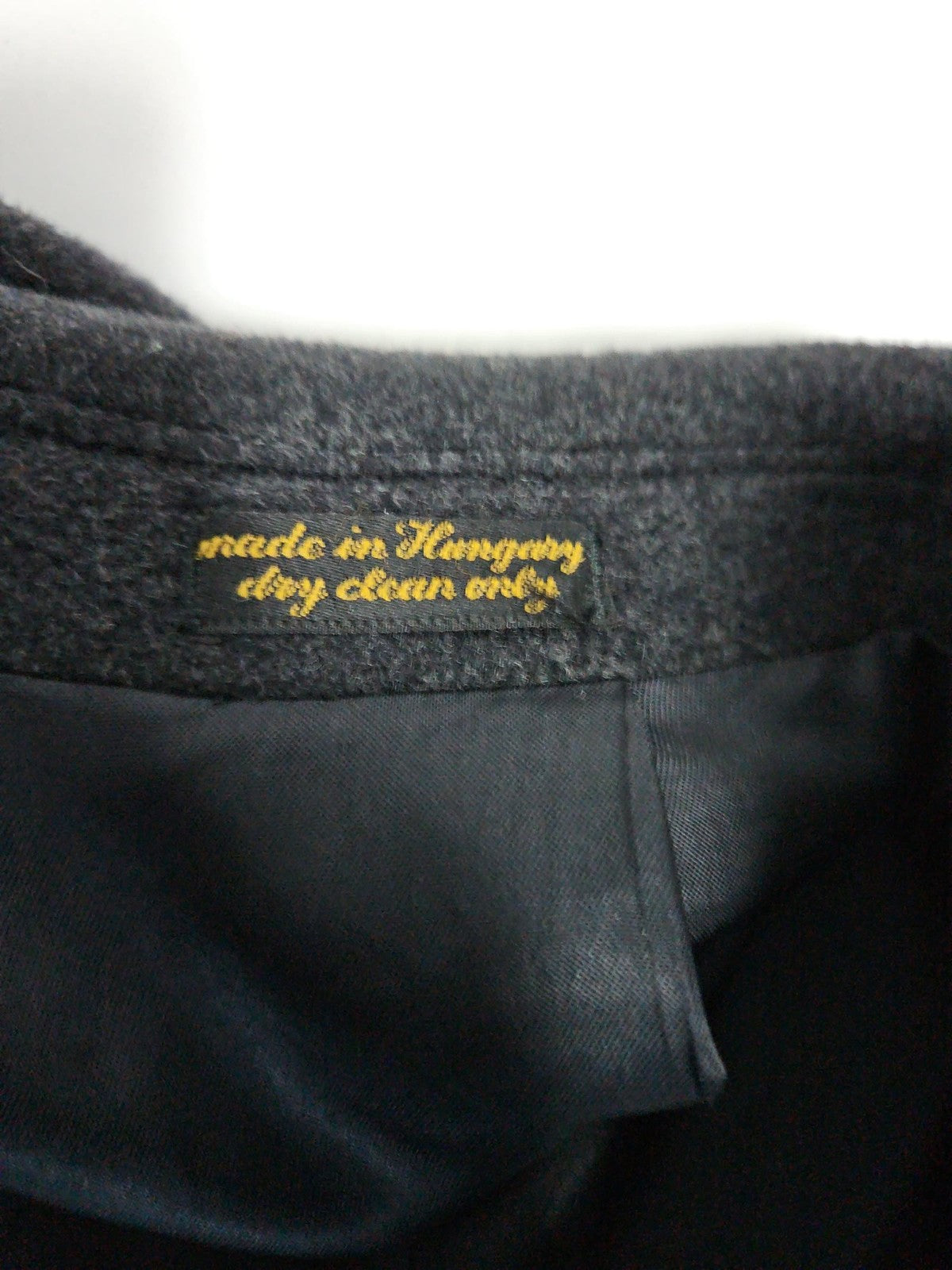 VTG Sullivan Bros Charcoal Gray Cashmere Blend Long Overcoat Top Coat Men's M