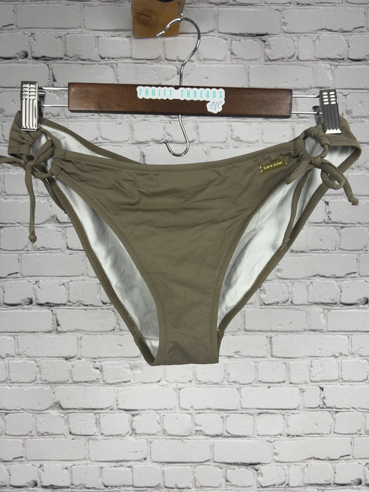 Lascana Taupe Side Tie O-Ring Lined Bikini Bottom Swimwear Size 6