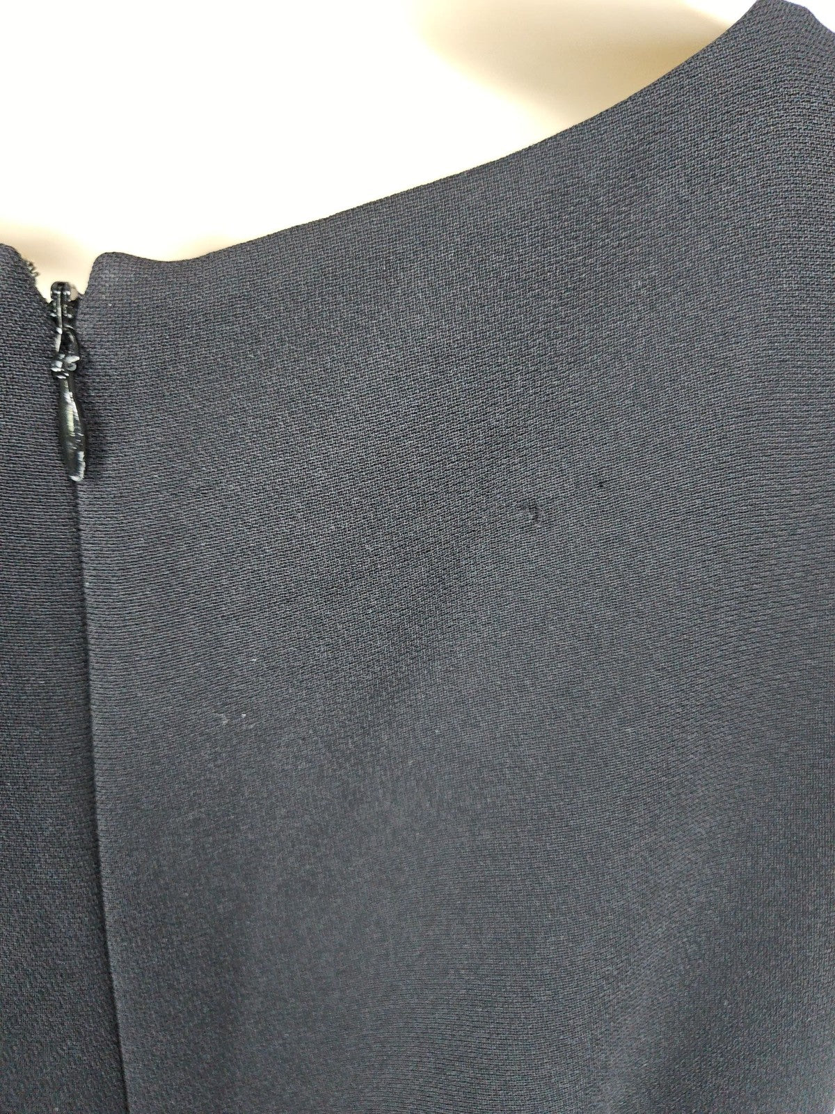 Ann Taylor LOFT Black Sleeveless Banded Waist Lined Sheath Dress 4
