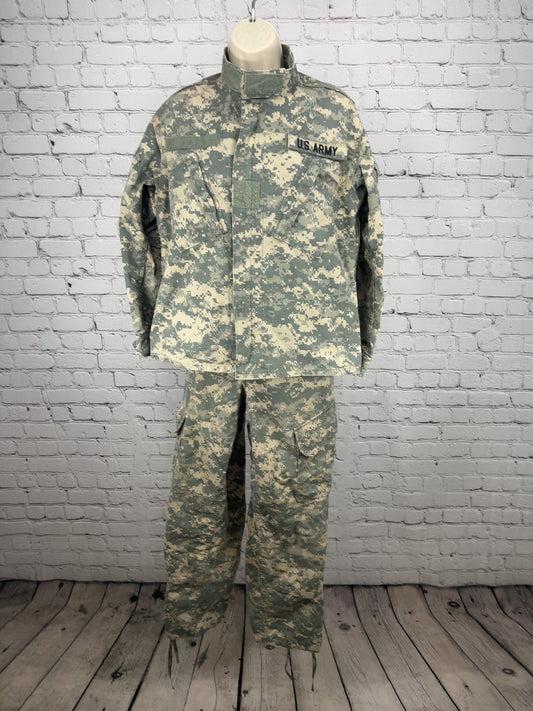 US Army ACU Digital Camo Combat Uniform Jacket Pants Set Small X-Short (30X28.5)